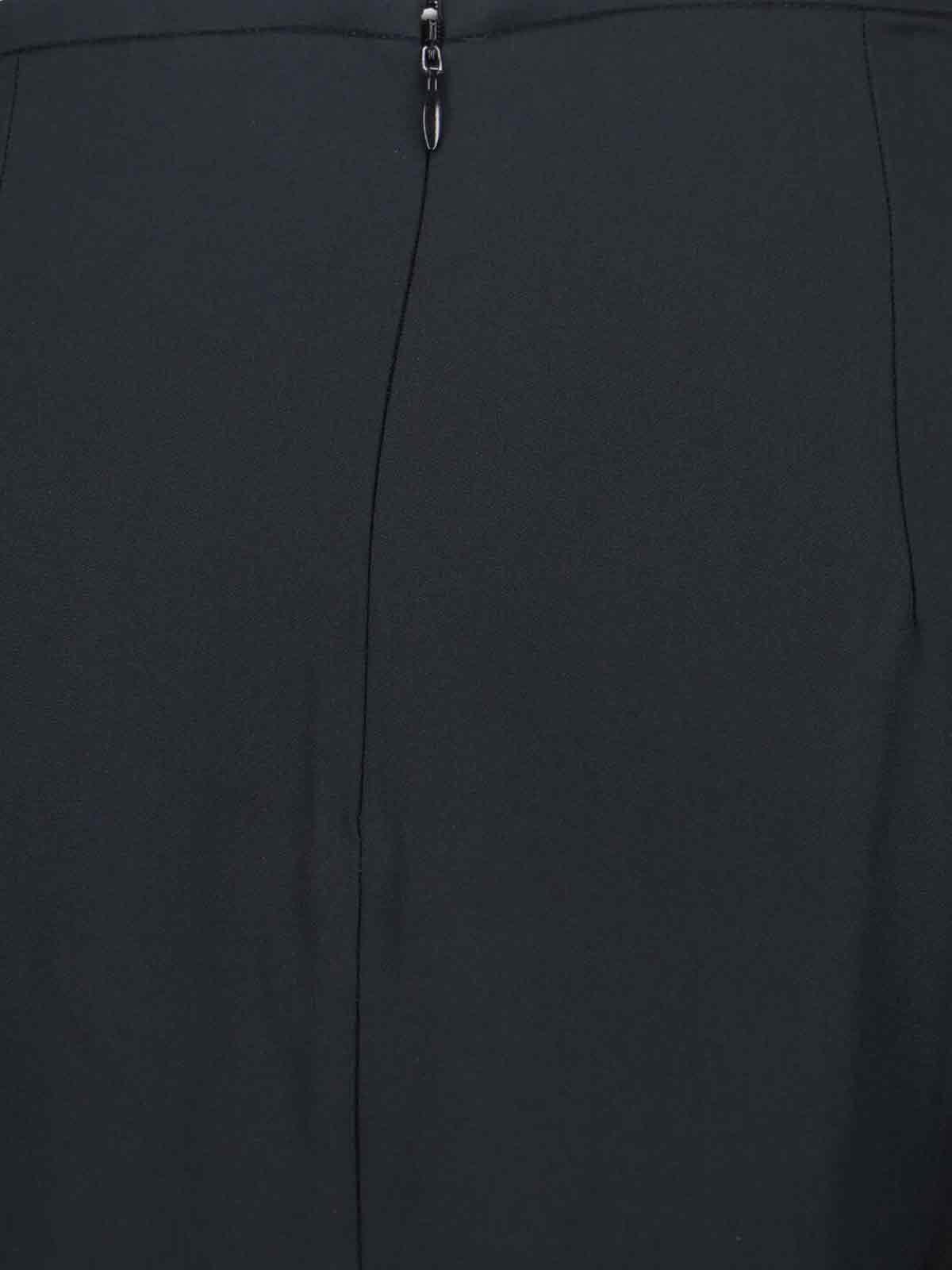 Aspesi Maxi Viscose Skirt In Black