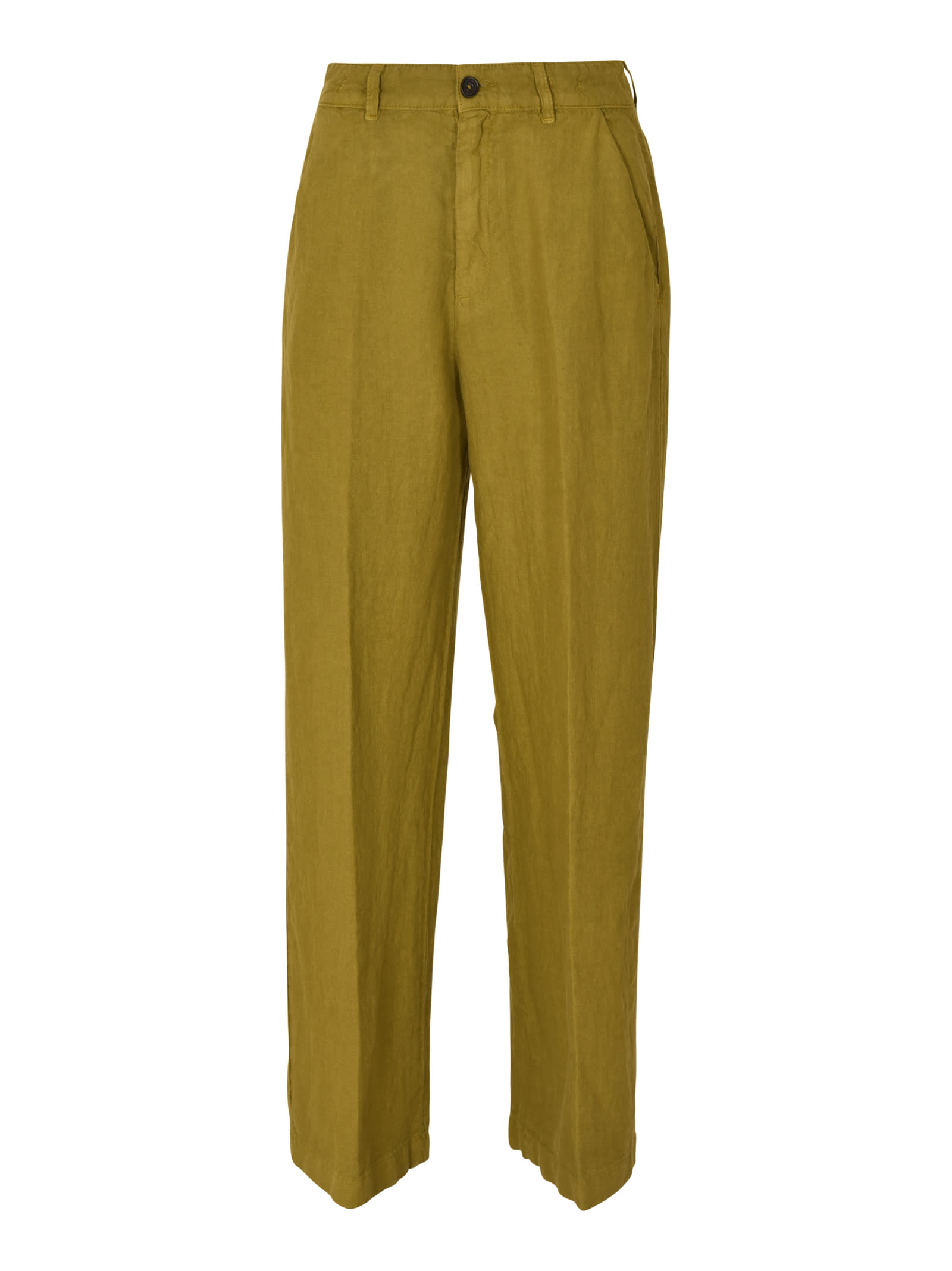 Button Straight Trousers