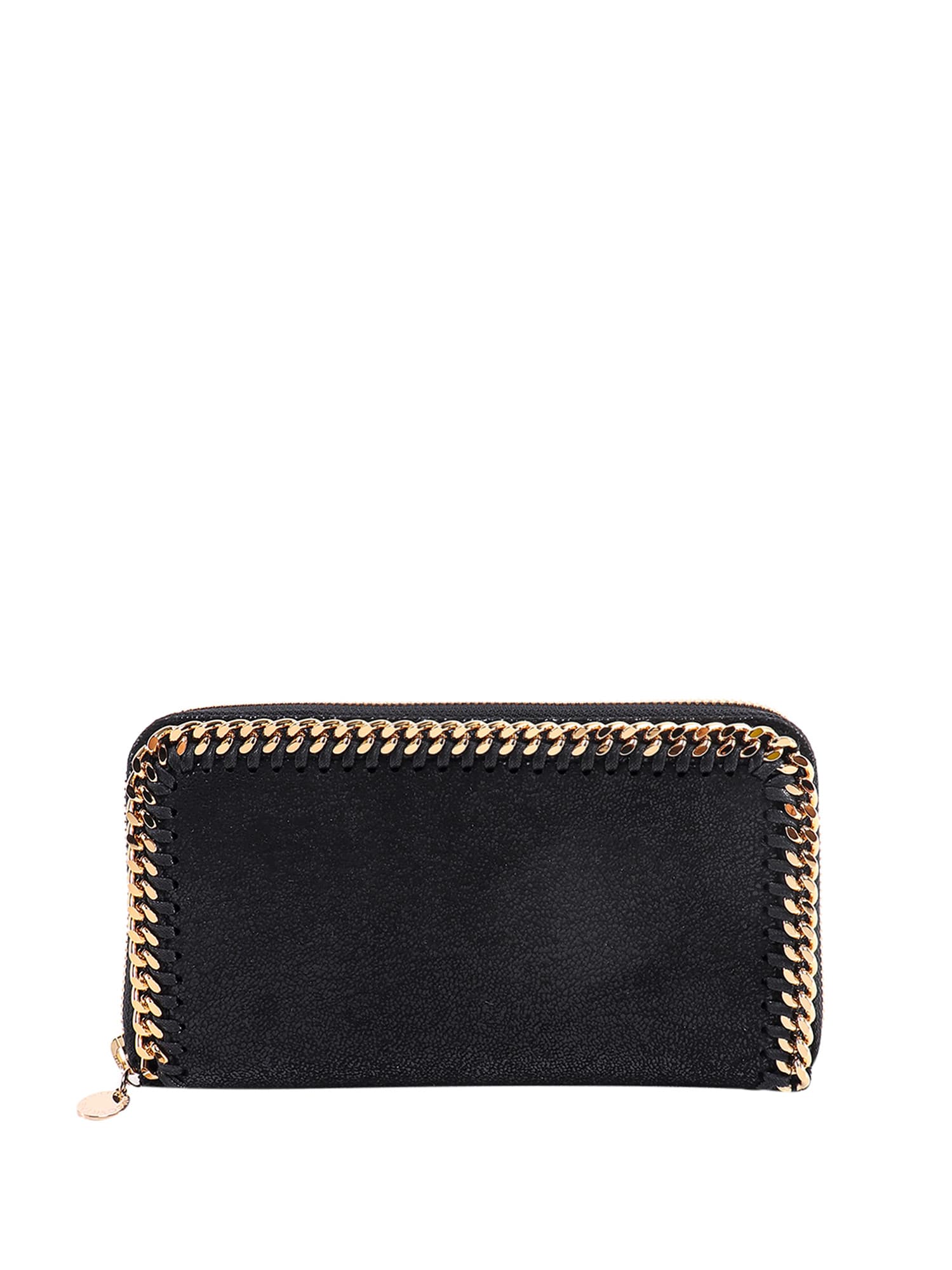 Shop Stella Mccartney Falabella Wallet In Black