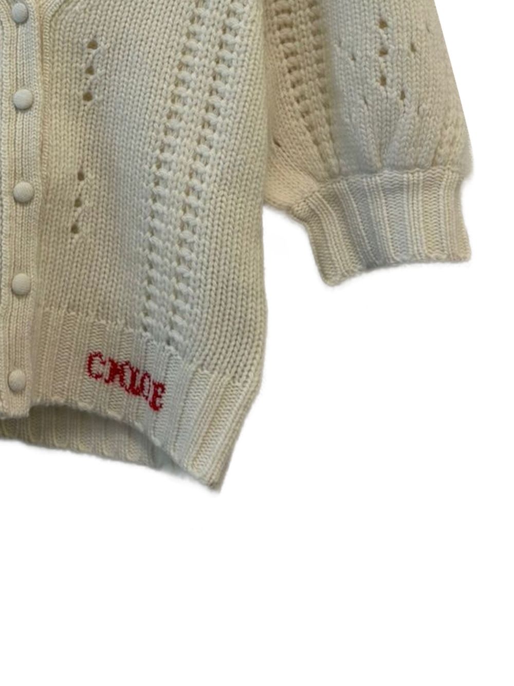 Chloé Chloè Wool Top In White