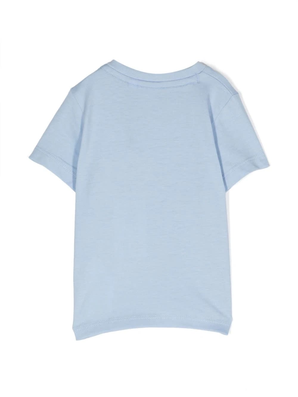 Shop Hugo Boss T-shirt With Print In Light Blue