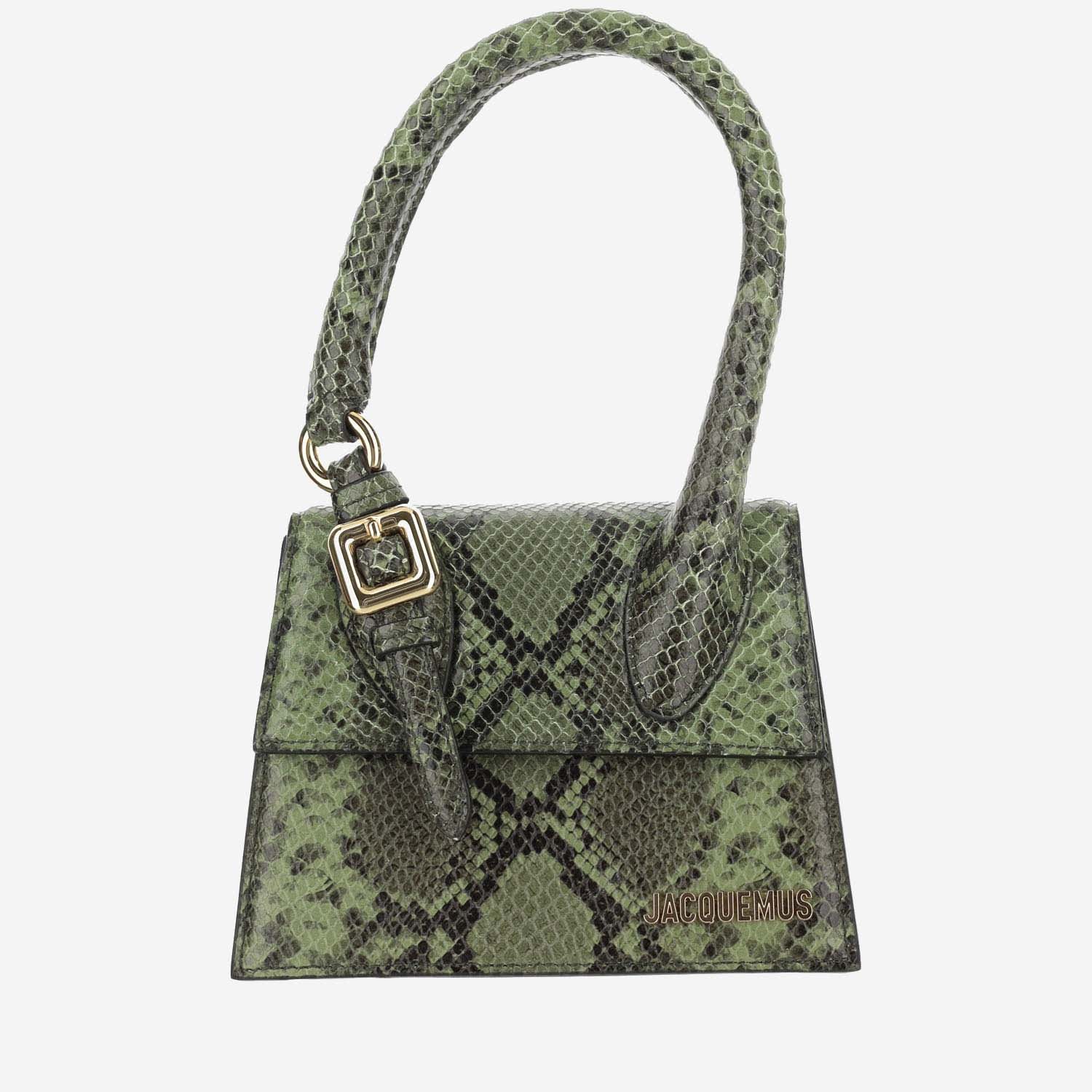 Shop Jacquemus Le Chiquito Moyen Boucle Bag In Green