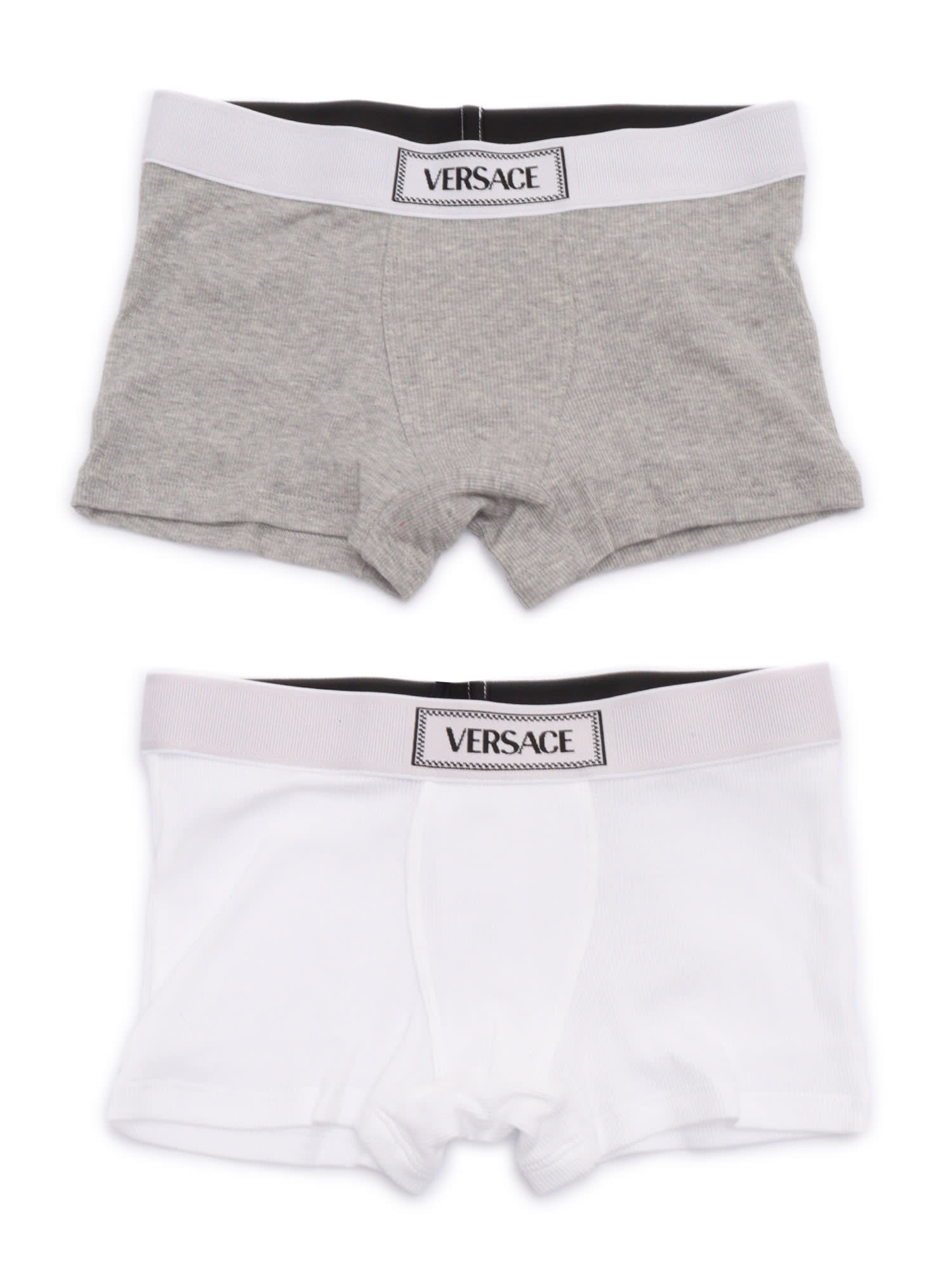 Versace Multicolor Boxer Set For Boy With Logo In Multi