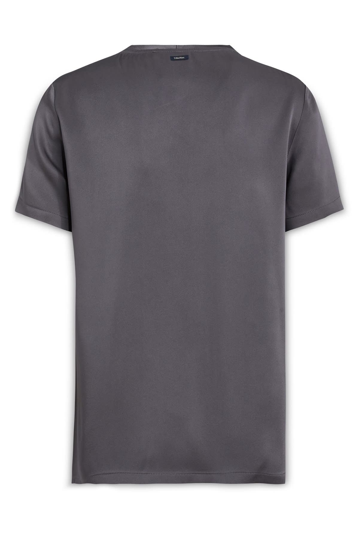 S Max Mara Basic Round Neck Short Sleeve Top In 013