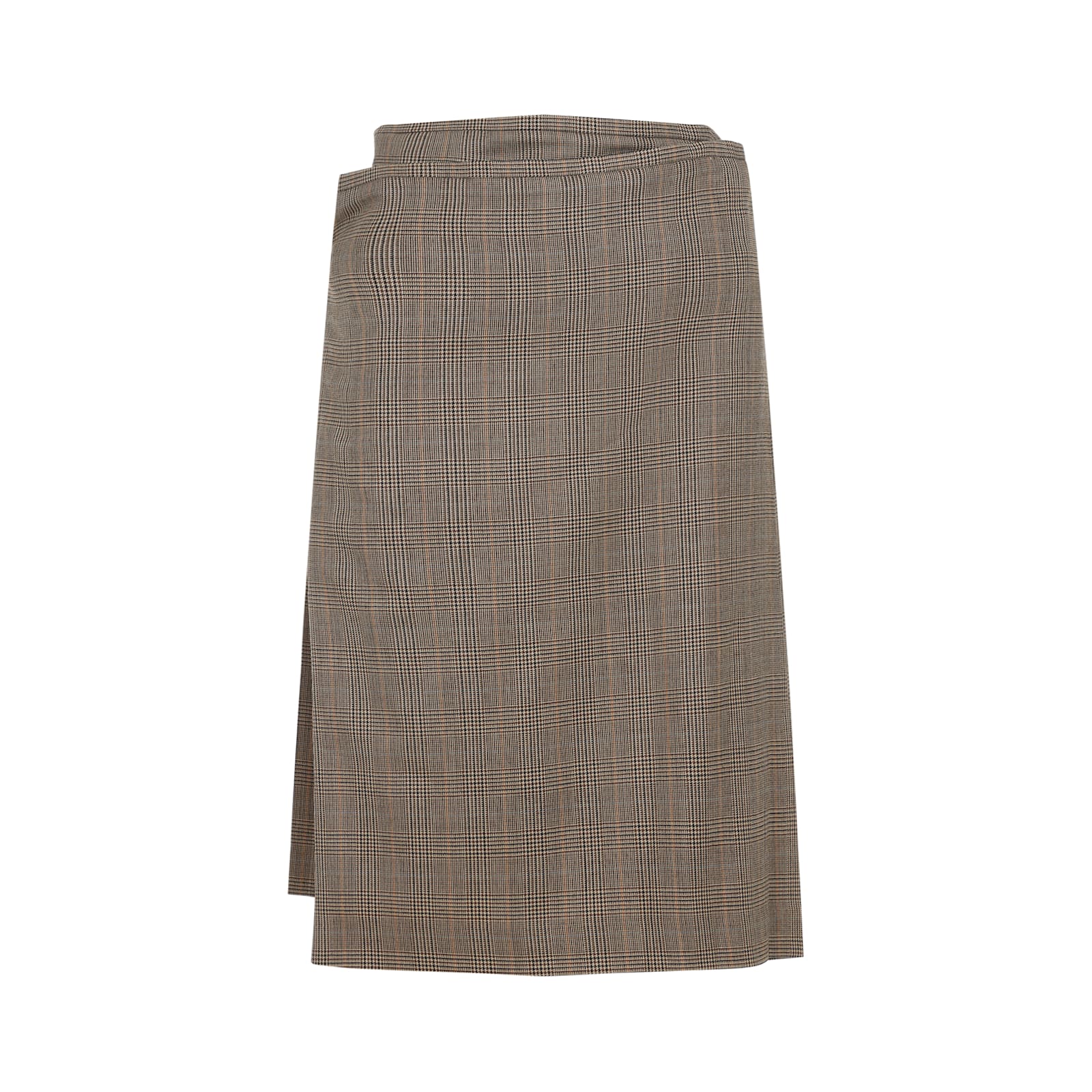 Phoebe Philo Kilt Midi Skirt In Gray