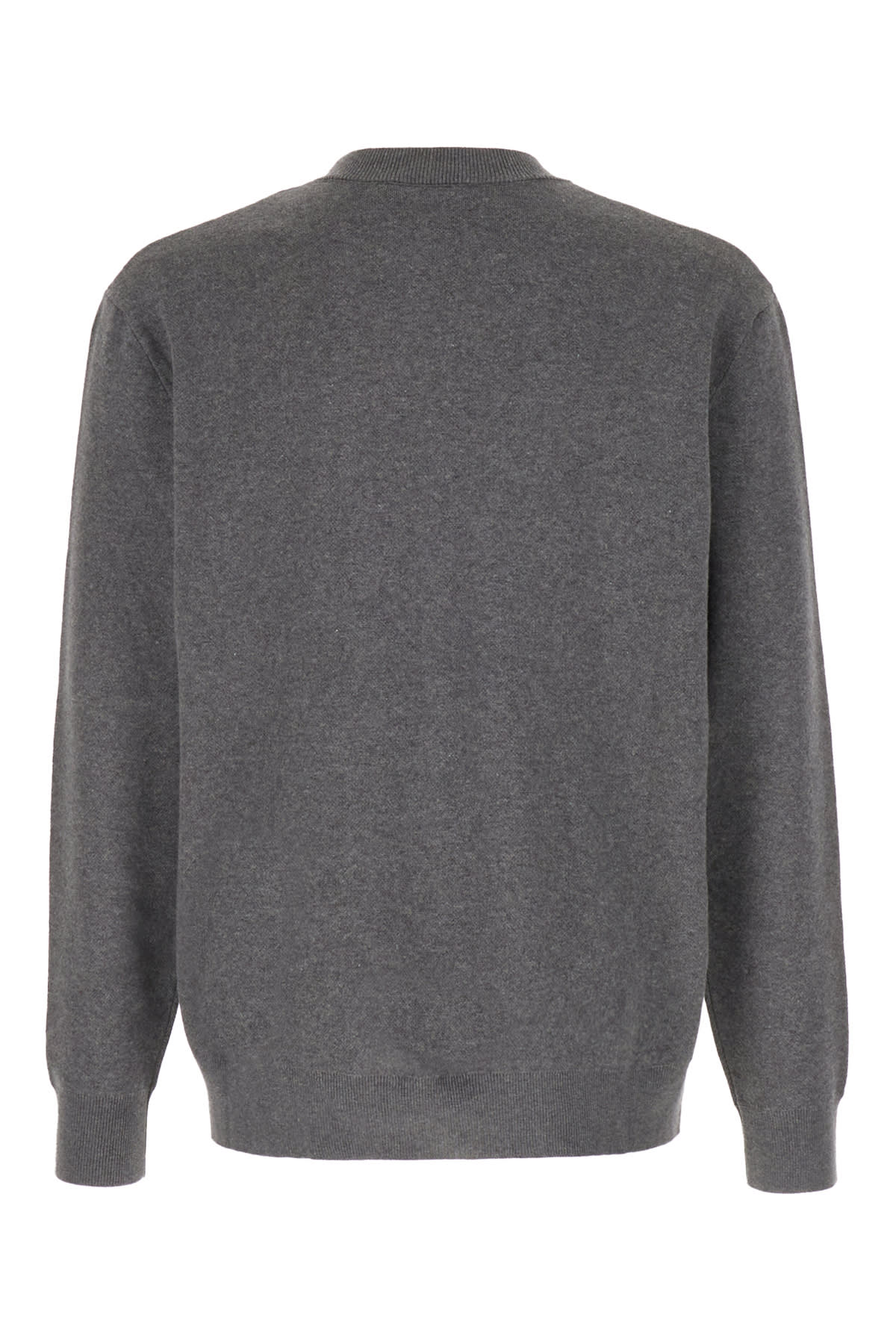 MAISON KITSUNÉ MELANGE GREY COTTON SWEATER
