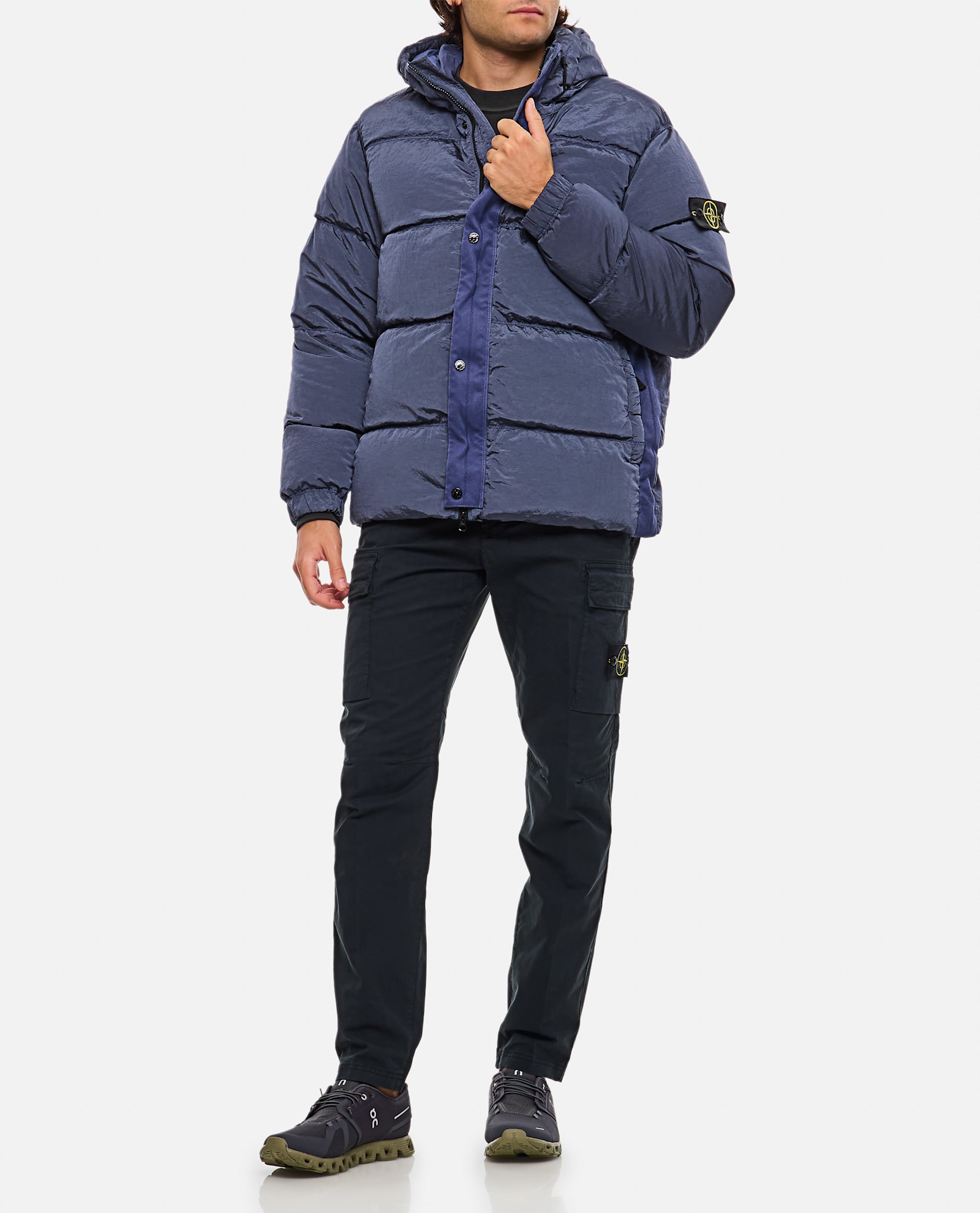 Shop Stone Island Nylon Metal Jacket In Clear Blue