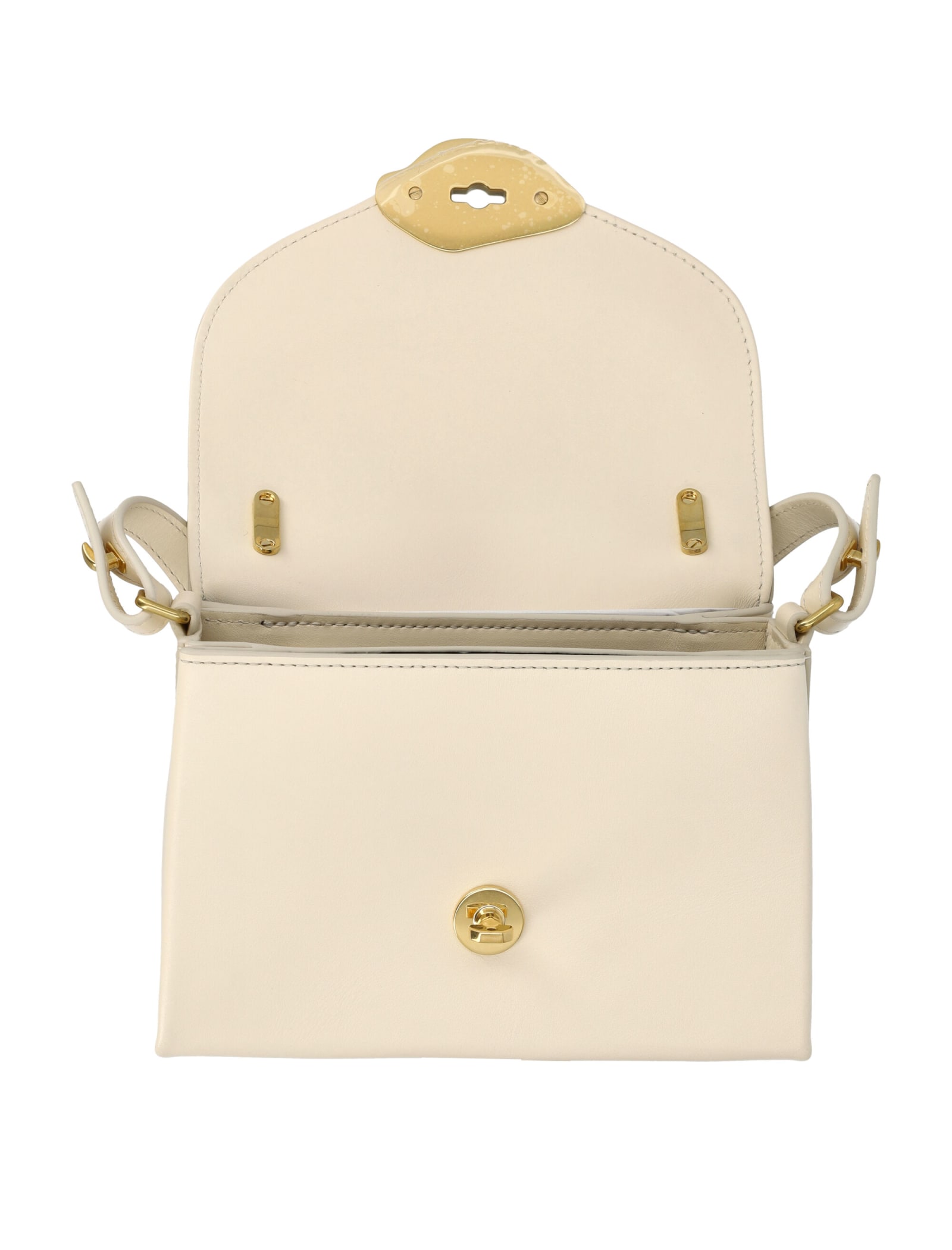 Shop Mulberry Small Lana Top Handle In Eggshell
