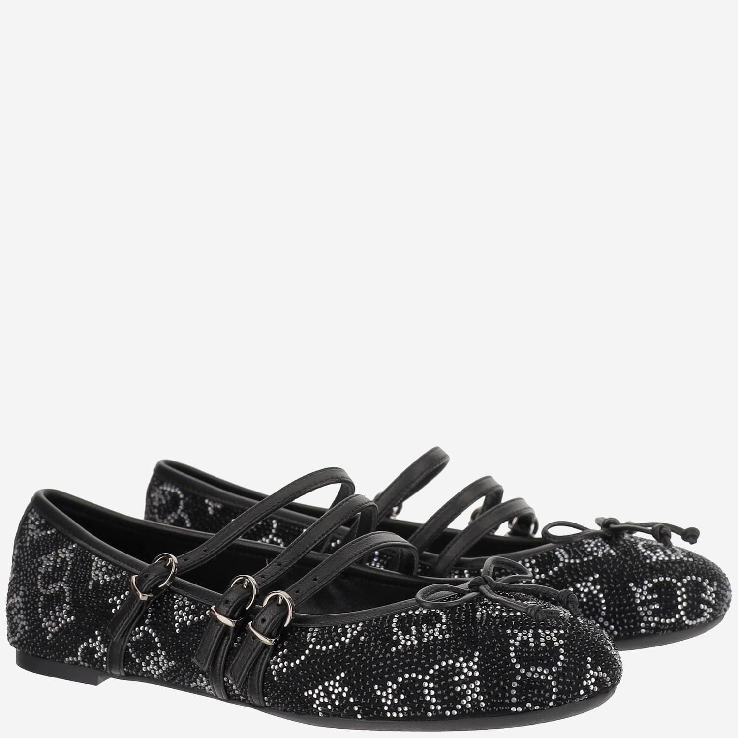 Shop Pinko Joy Ballet With Rhinestones In Black