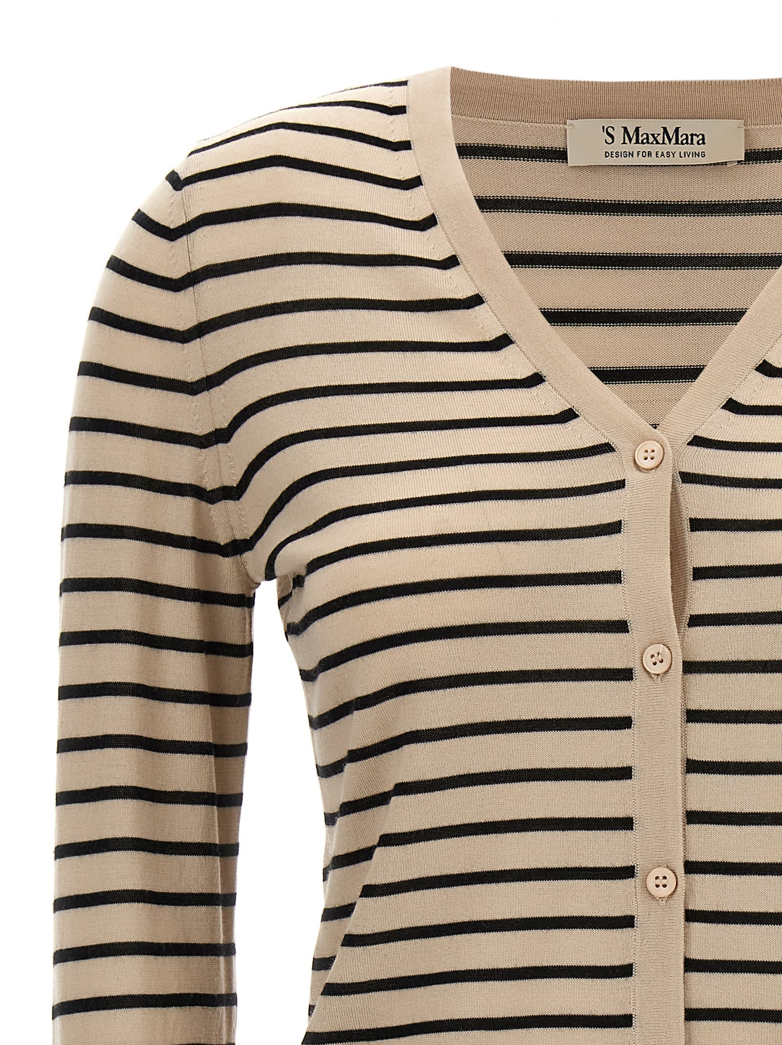 S Max Mara Kenya Cardigan In Beige