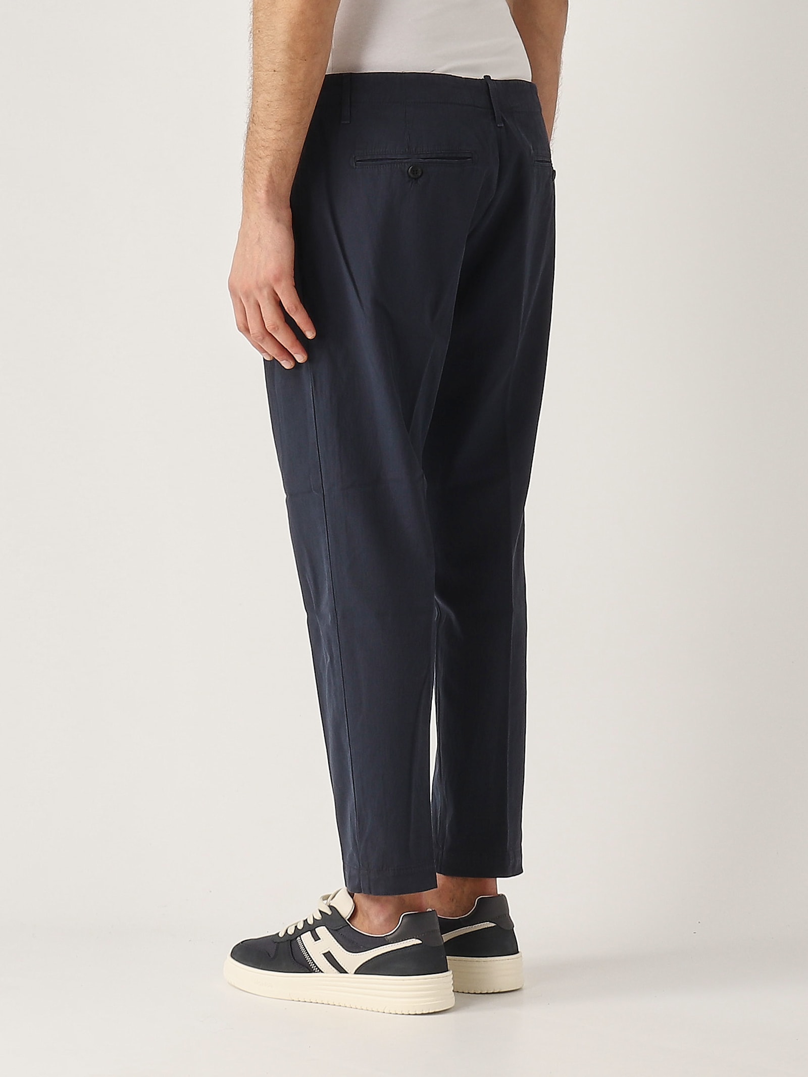 Dondup Men's Gaubert - Slim-fit Gabardine Trousers In Black