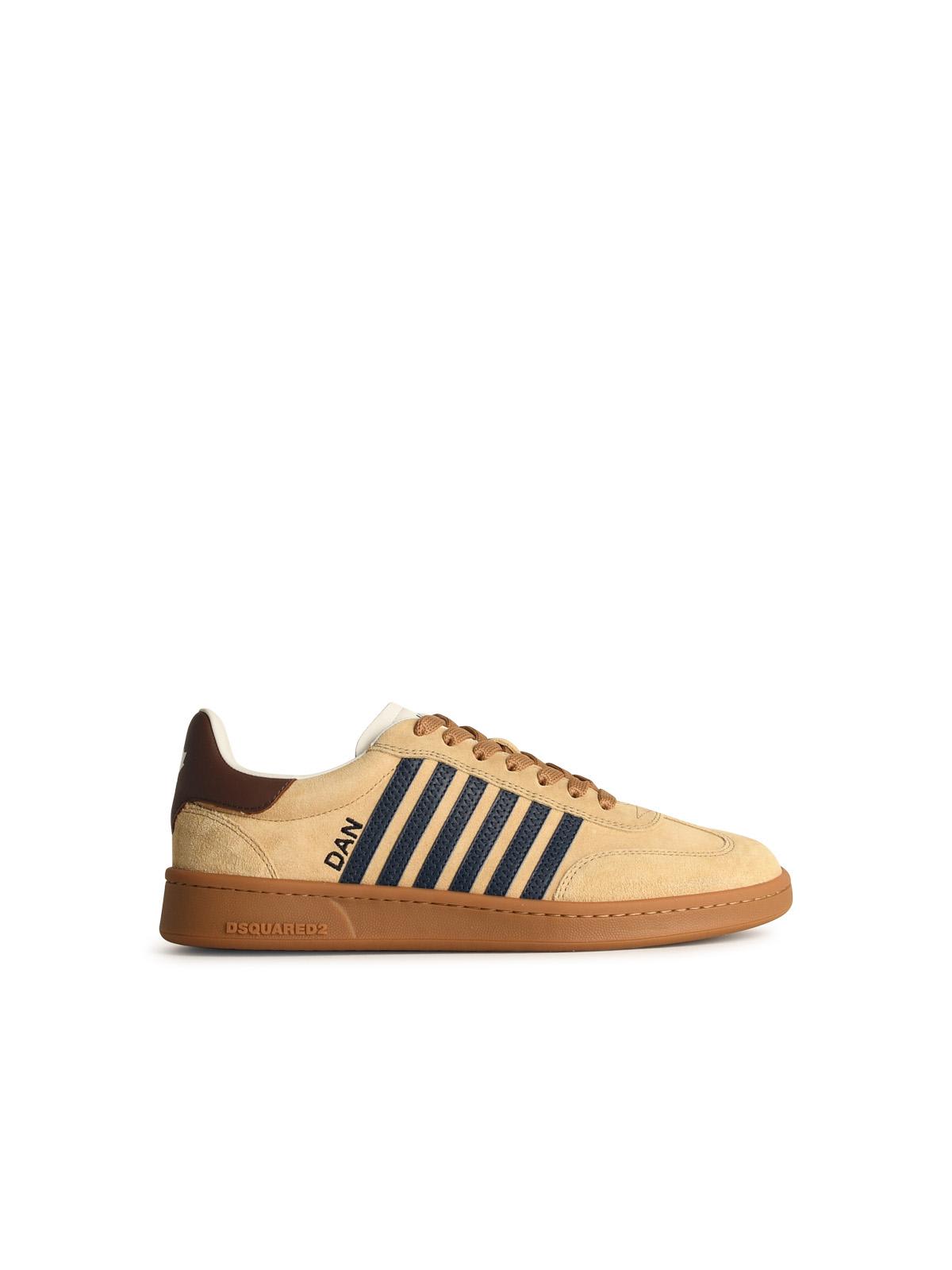 Dsquared2 Boxer Beige Suede Sneakers