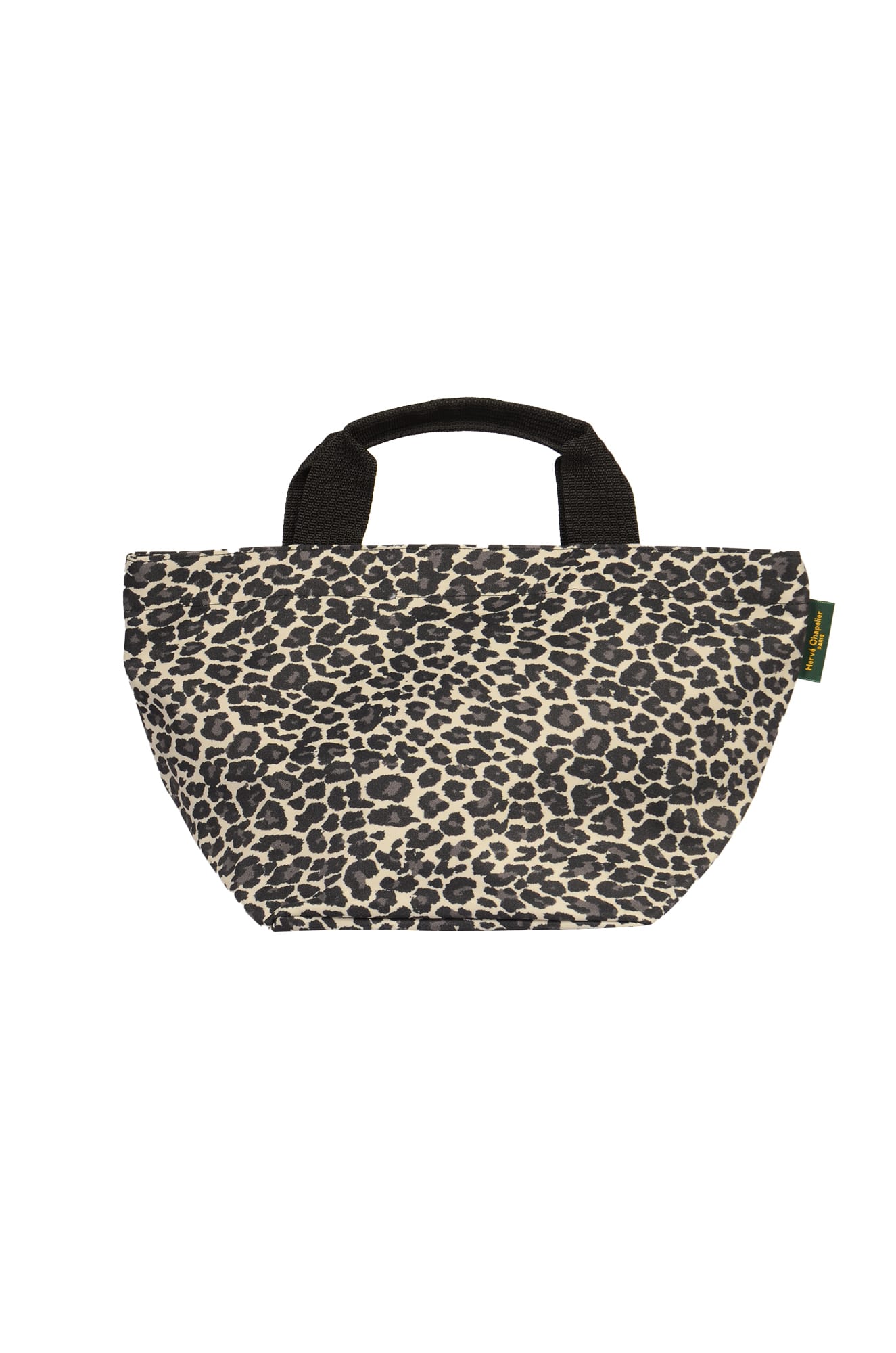 Herve Chapelier Top Handle Woven Shoulder Bag In Panther