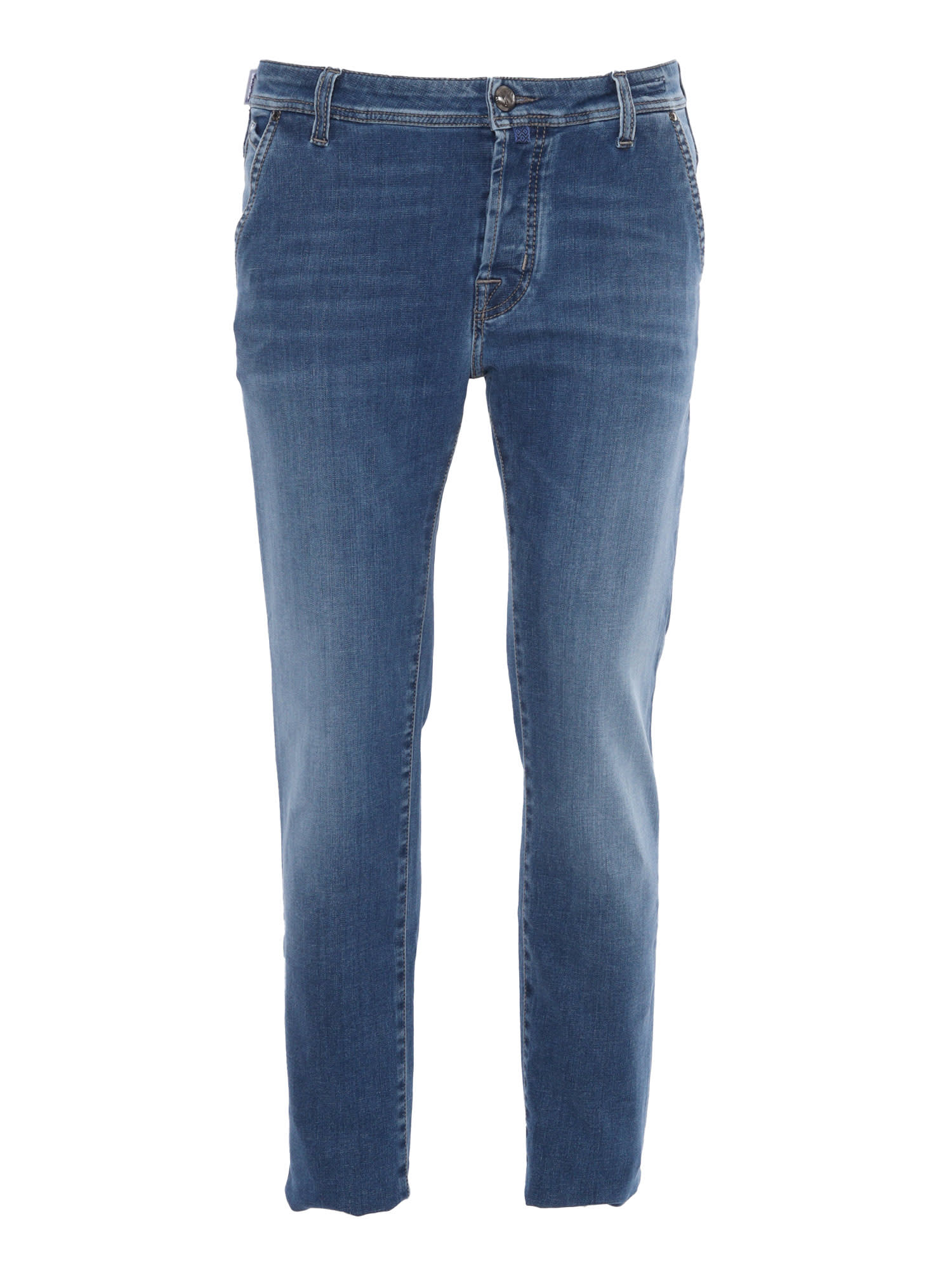 Shop Jacob Cohen Skinny Jeans In Blue