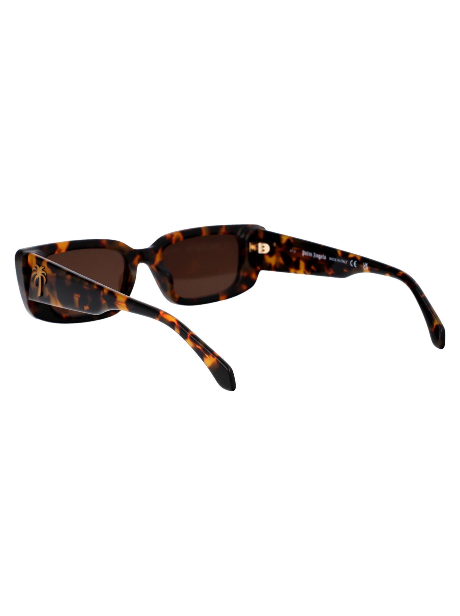 Shop Palm Angels Yosemite Sunglasses In 6064 Havana