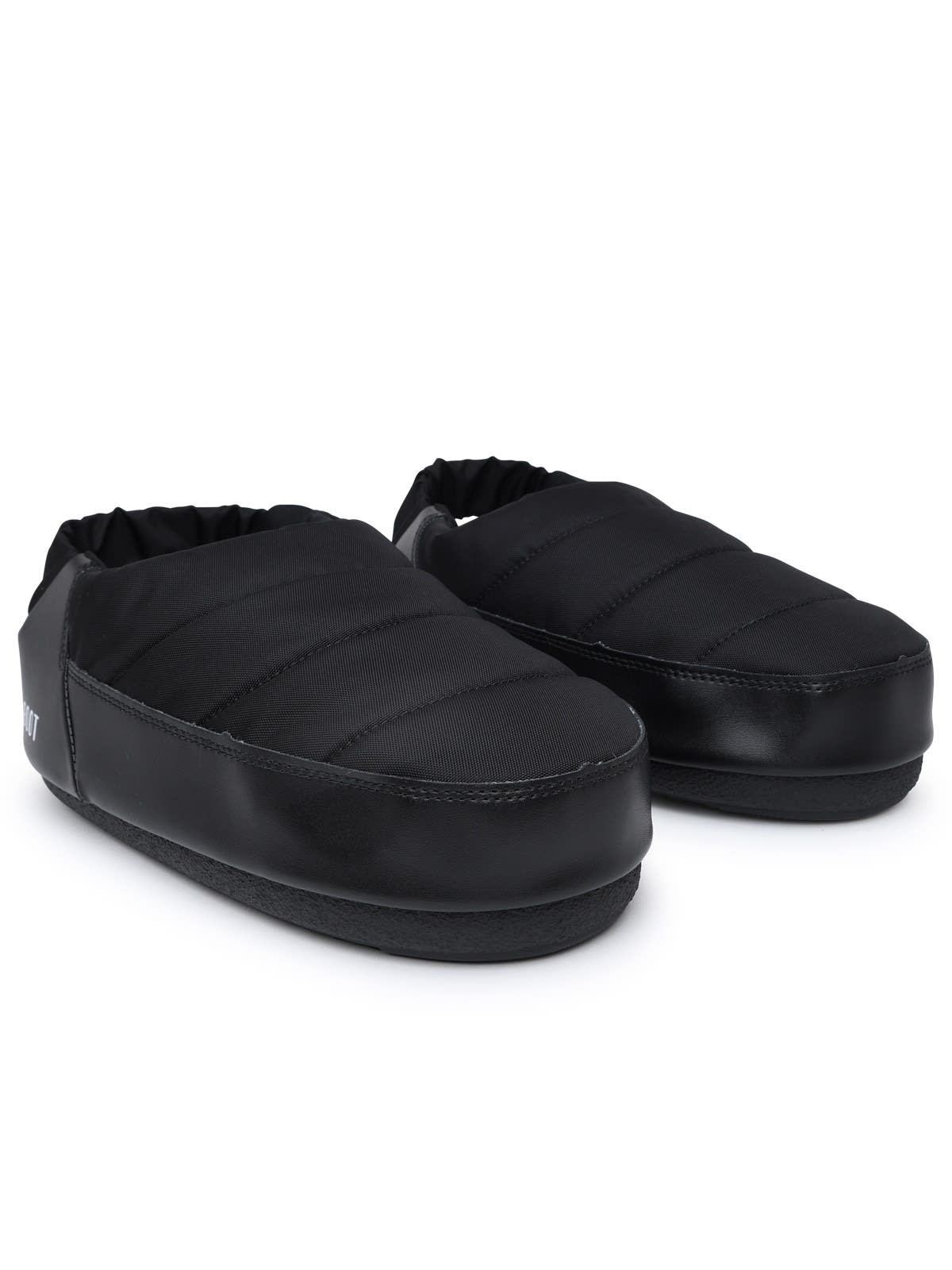 Moon Boot Evolution Sandals In Black Nylon In Nero