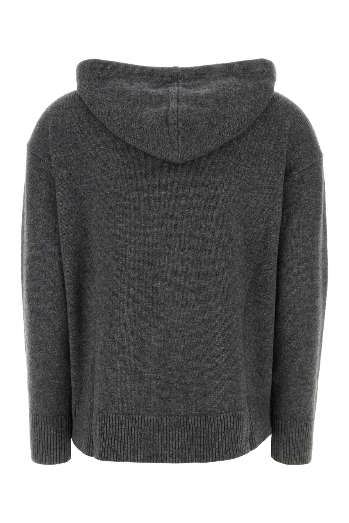 's Max Mara Charcoal Wool Blend Gorizia Sweatshirt In Gray