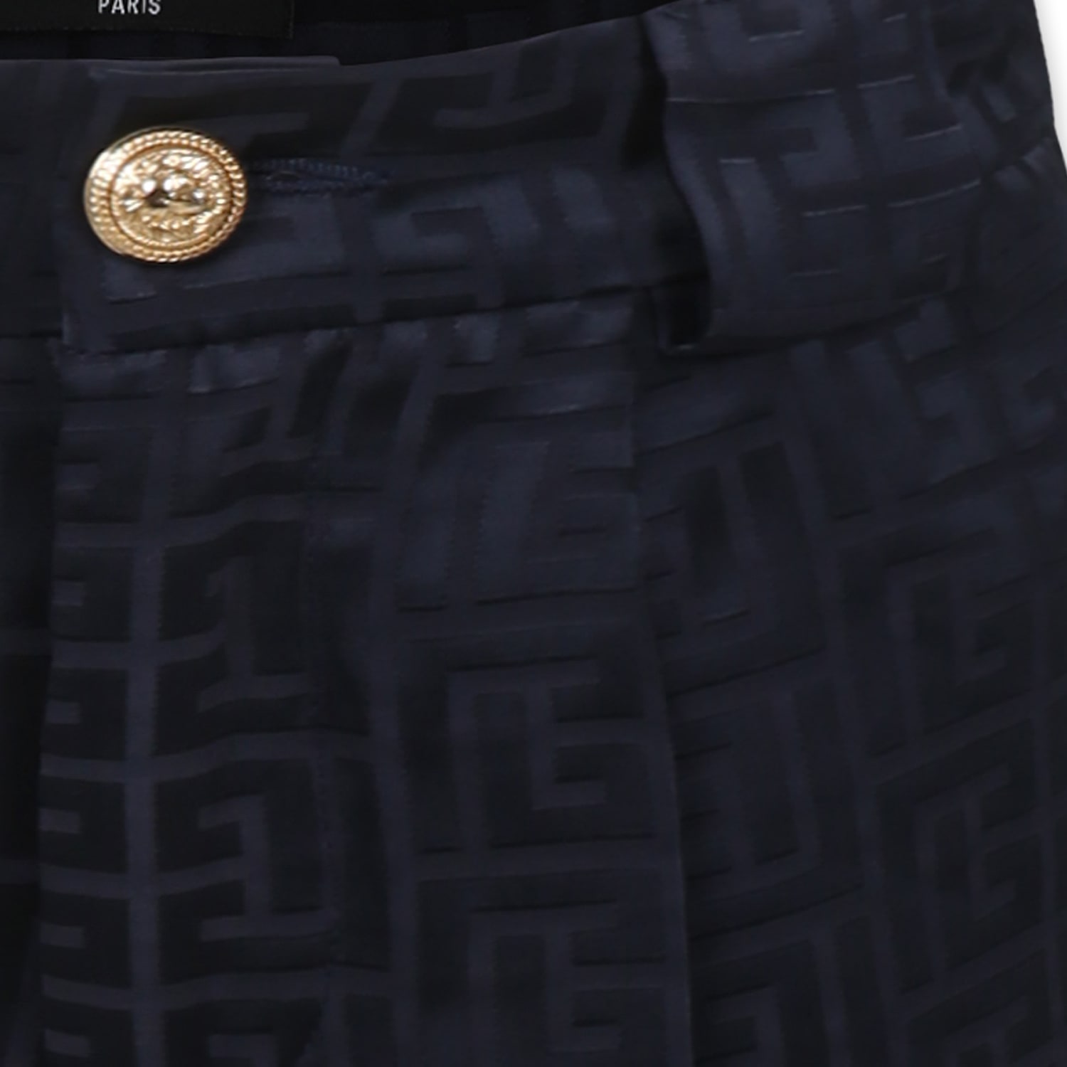 Balmain Belt-loop Shorts In Blue