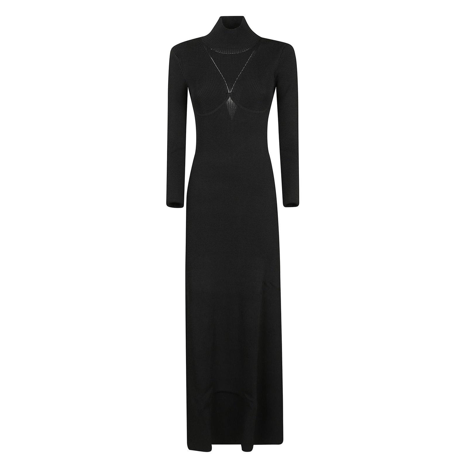 Obsidian Long-sleeved Maxi Dress