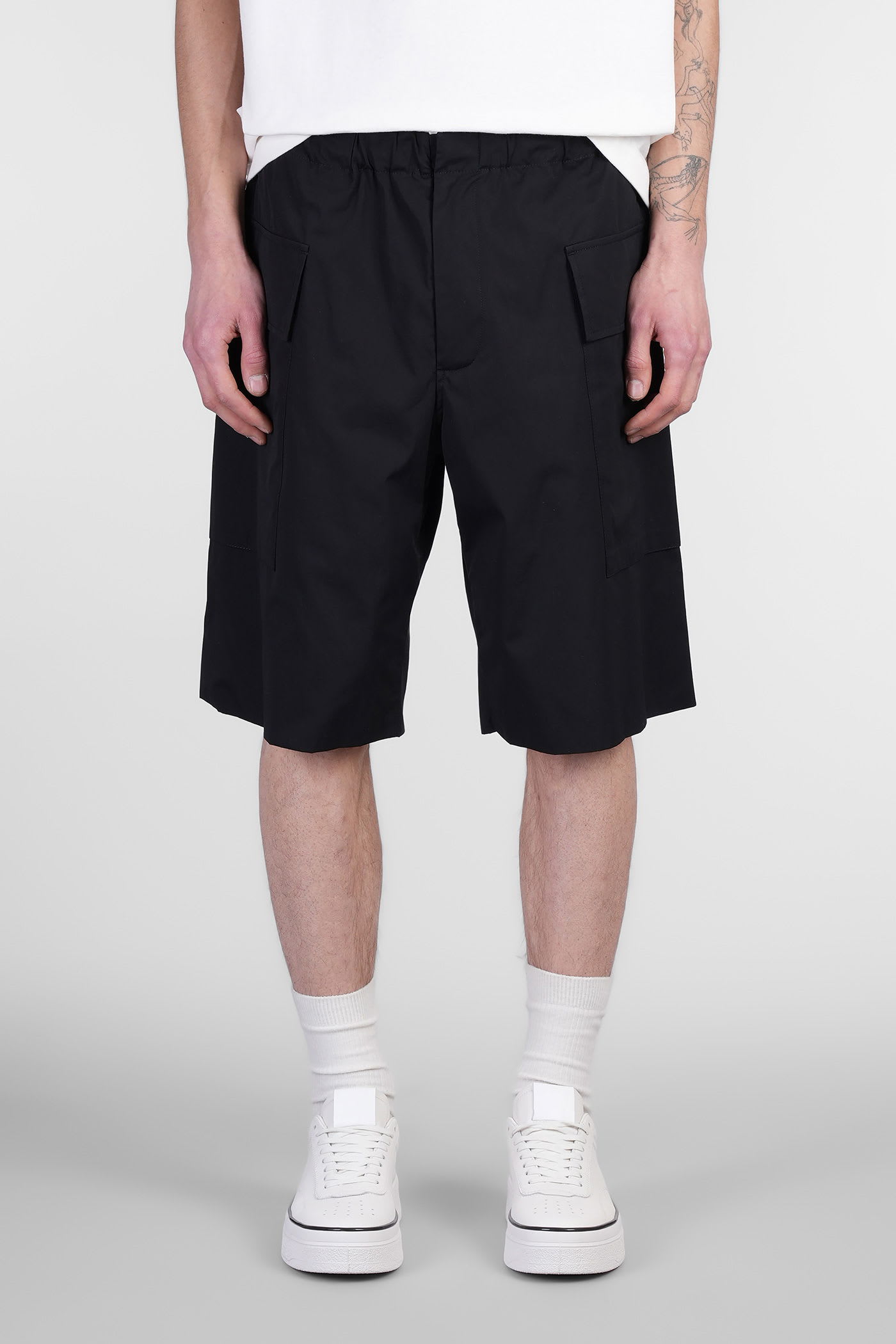 Jil Sander Shorts In Black Cotton In Black