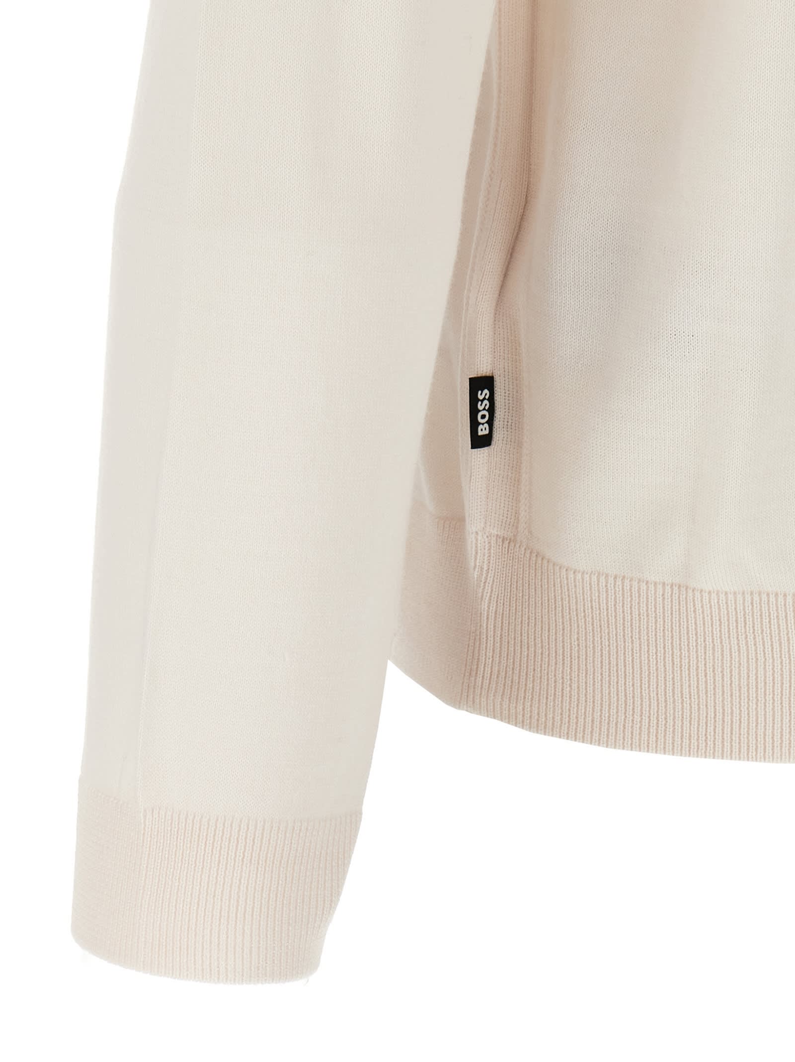 Hugo Boss White Lancione Polo Shirt In White
