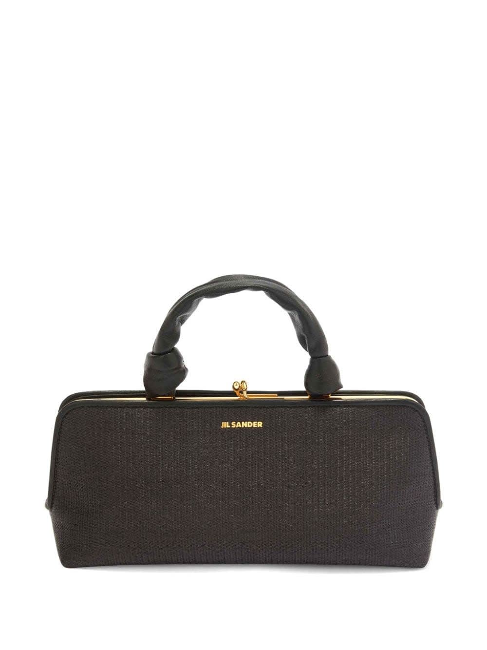 Shop Jil Sander Black Small Goji Bag