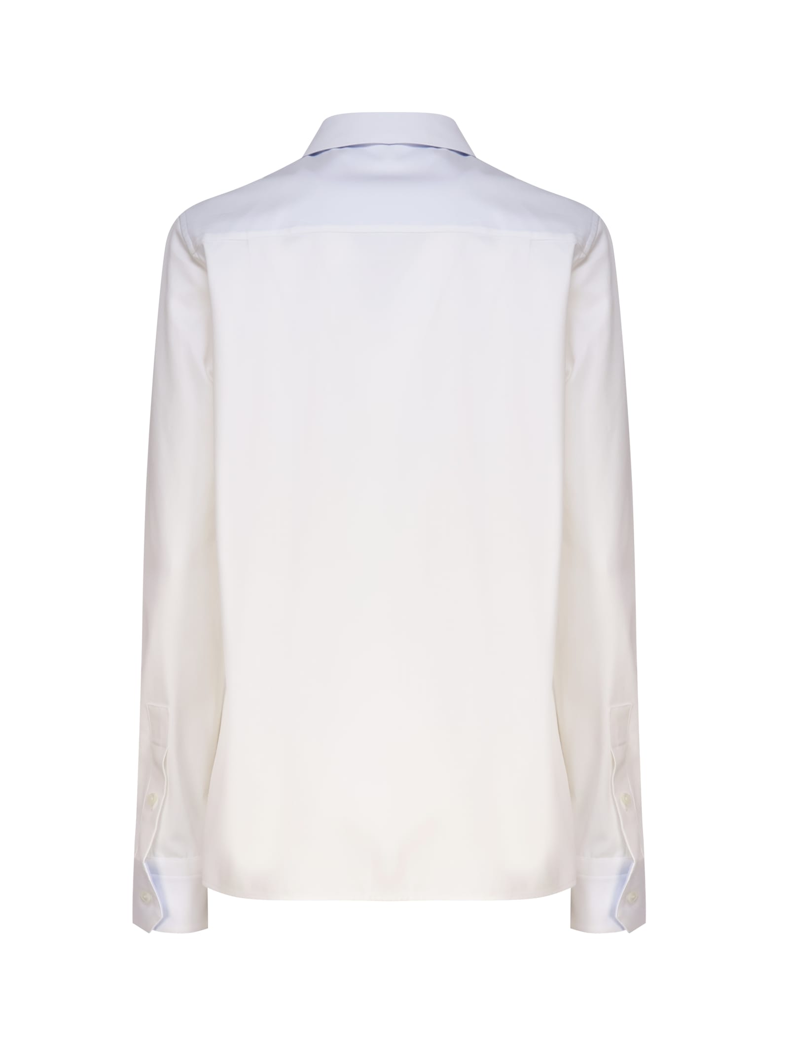 Shop Loewe Shirt Crafted In Medium-weight Cotton Twill In White