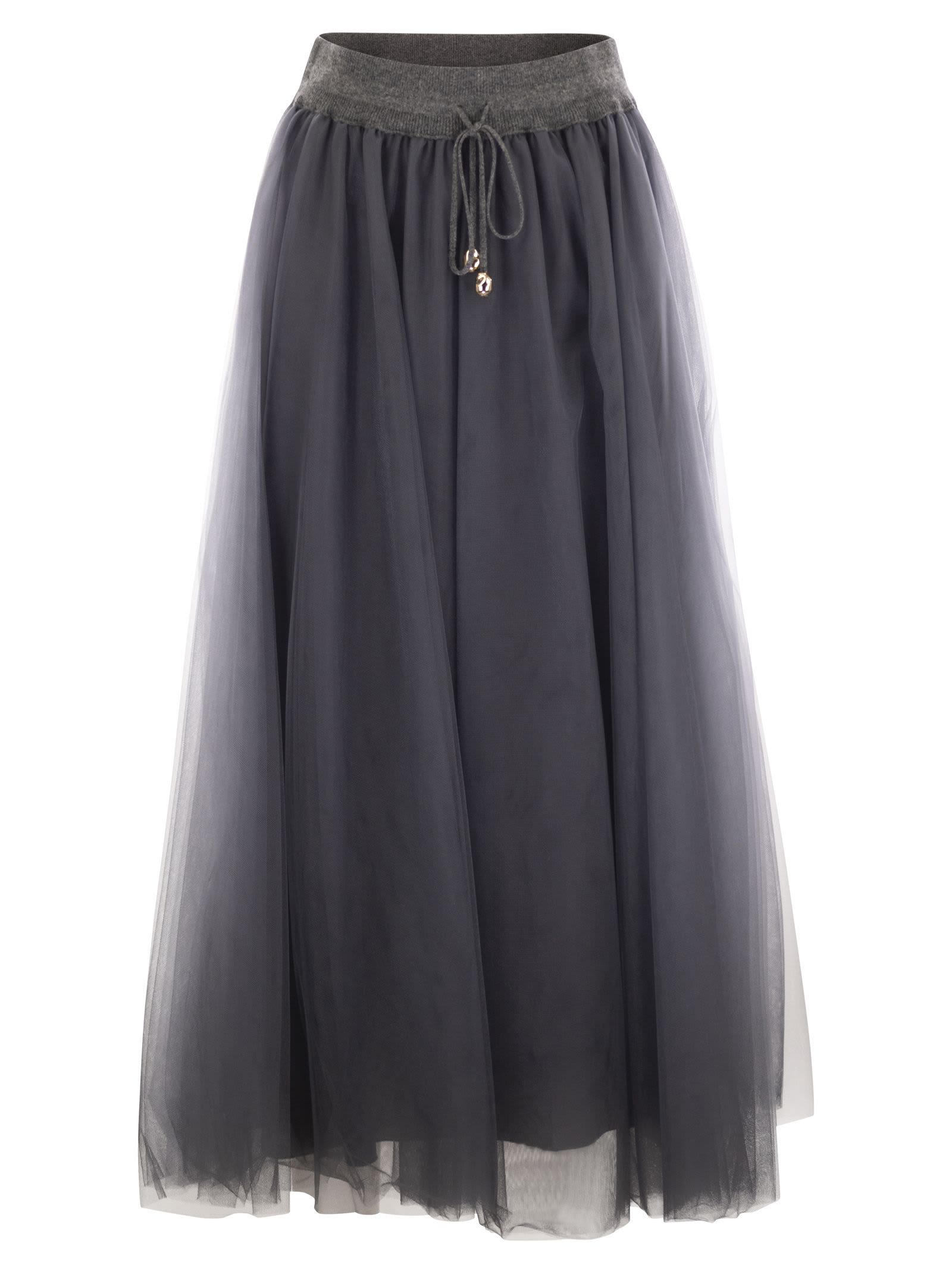 Tulle Midi Skirt