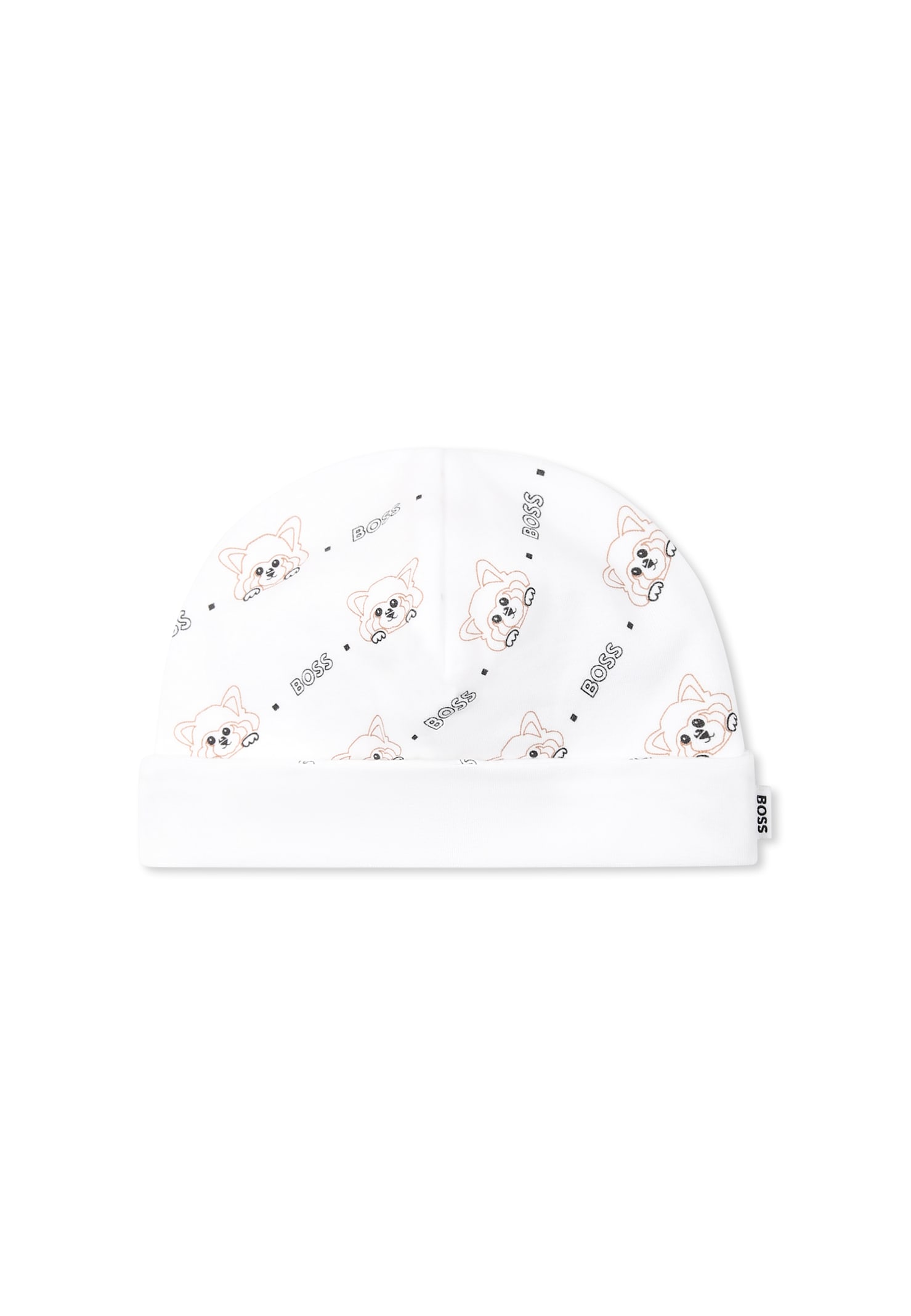 Hugo Boss White Bodysuit Set For Baby Boy With Logo In White