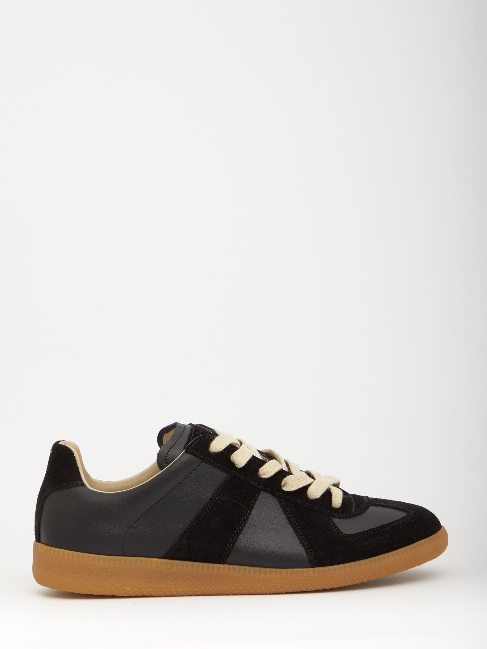 Maison Margiela Replica Low-top Suede Trainers In Blue | ModeSens