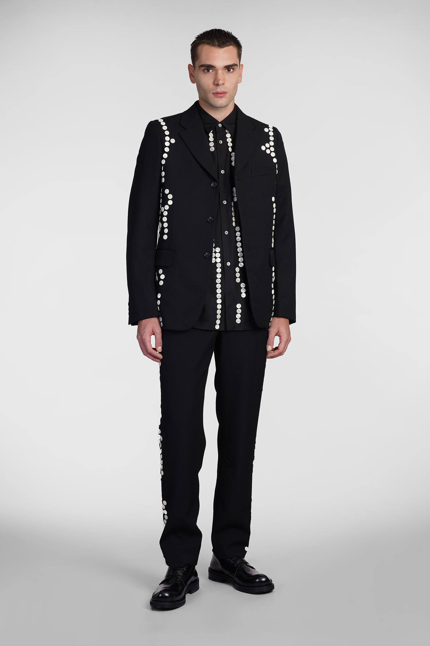 Shop Comme Des Garçons Homme Deux Shirt In Black Cotton