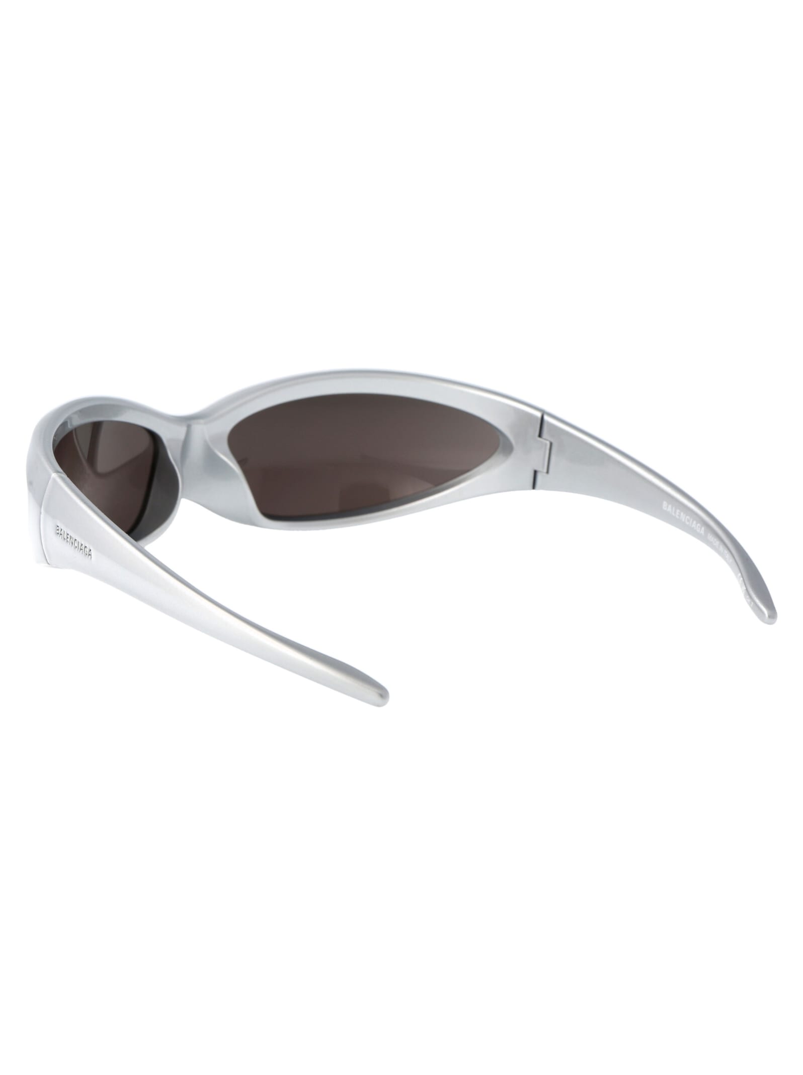 Shop Balenciaga Bb0251s Sunglasses In 005 Silver Silver Grey