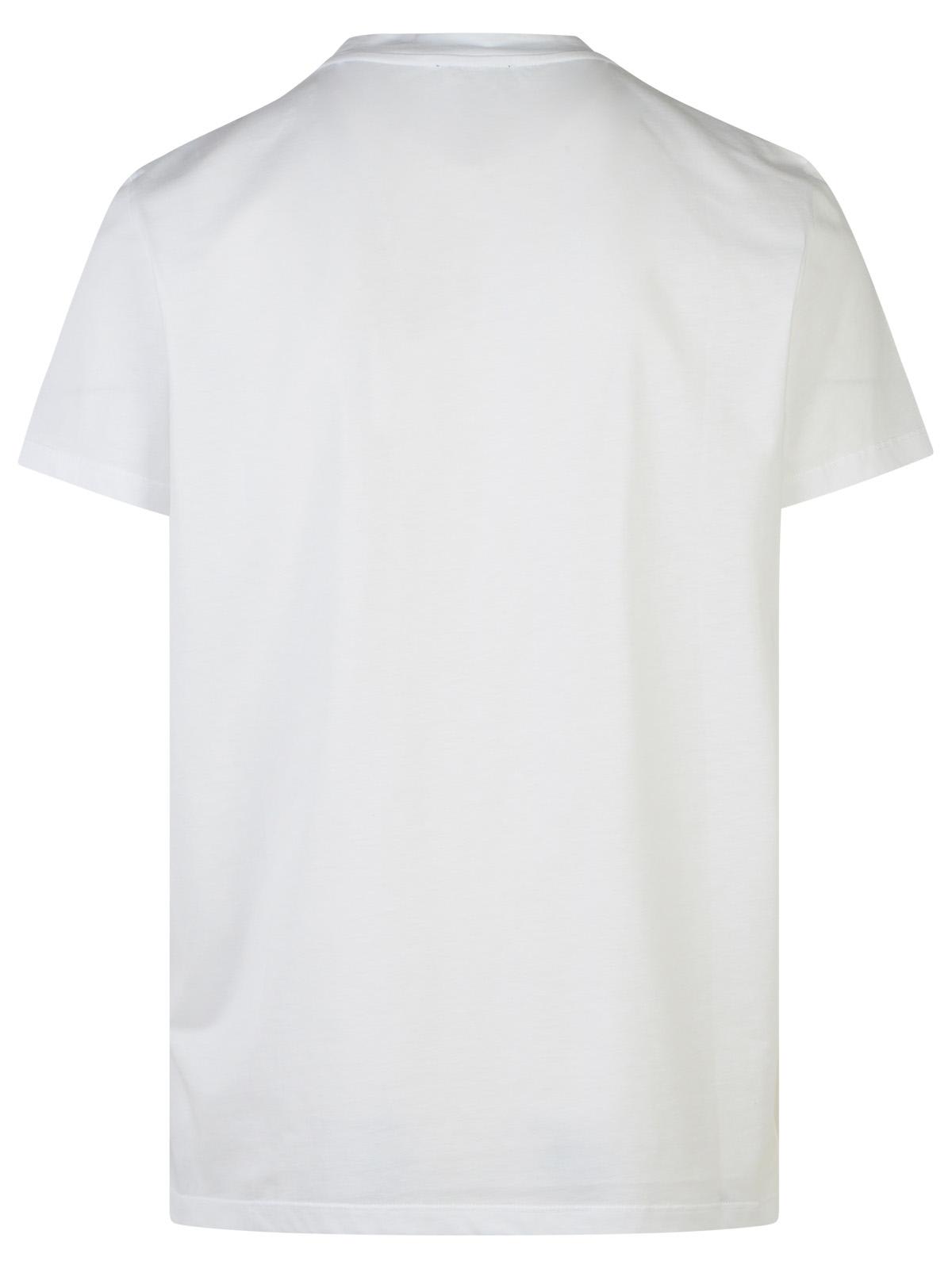 Shop Balmain White Cotton T-shirt