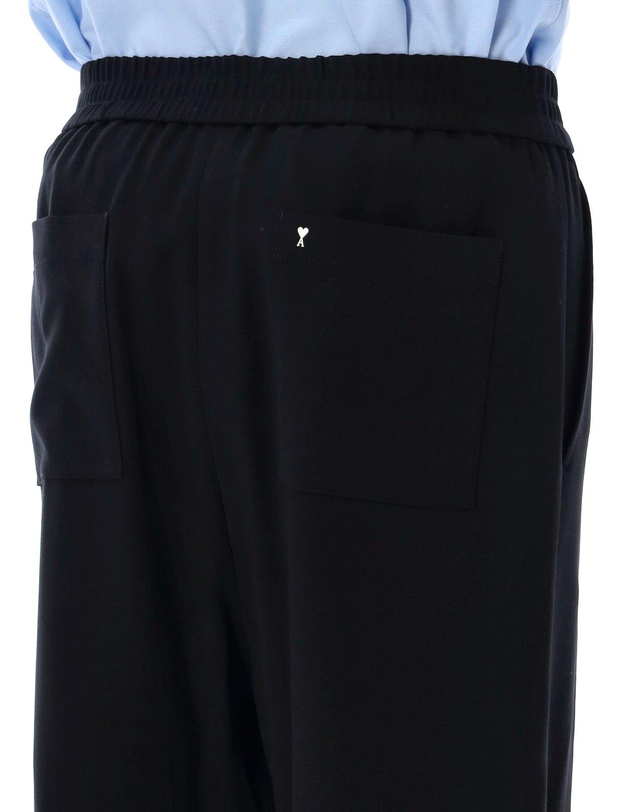 Shop Ami Alexandre Mattiussi Paris Knee-length Bermuda Shorts In Black