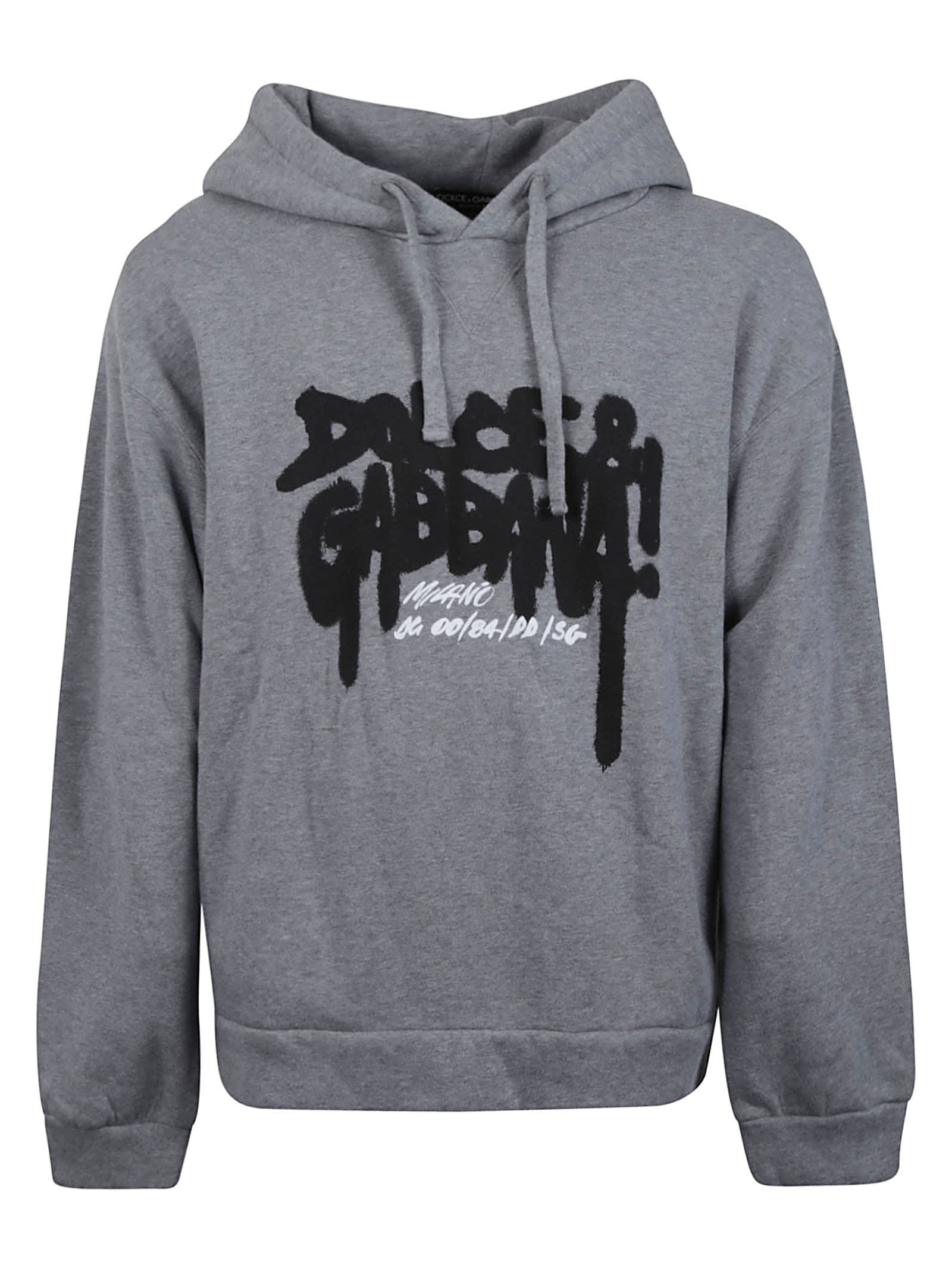 Dolce & Gabbana Graffiti Logo Hooded Sweatshirt