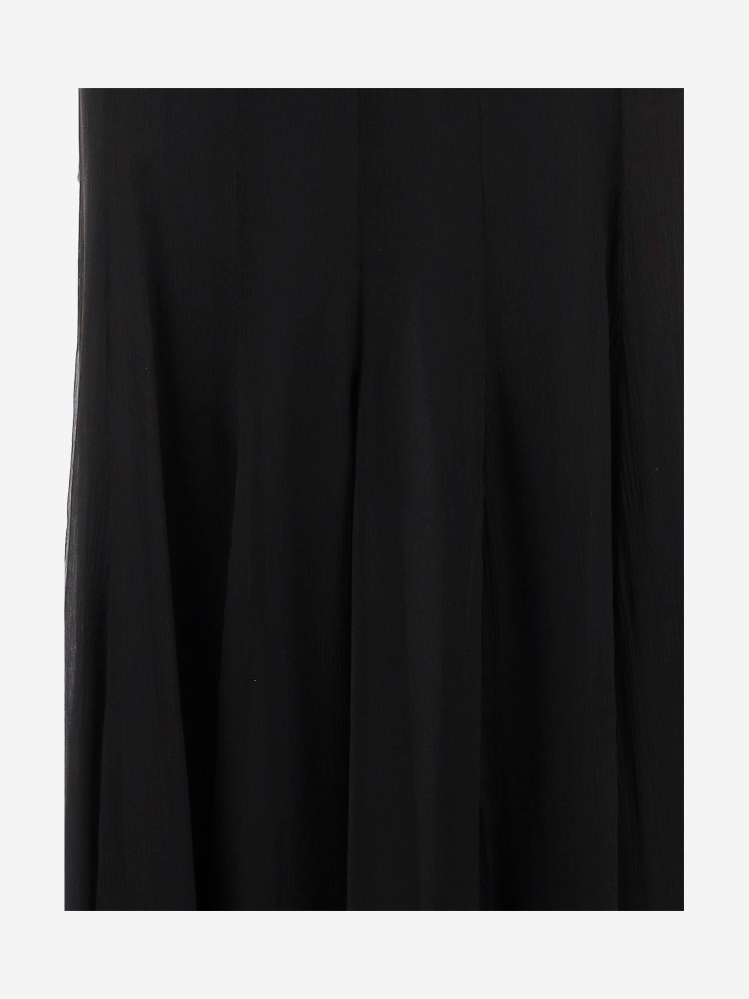 Chloé Organic Silk-mousseline Maxi Skirt In Black
