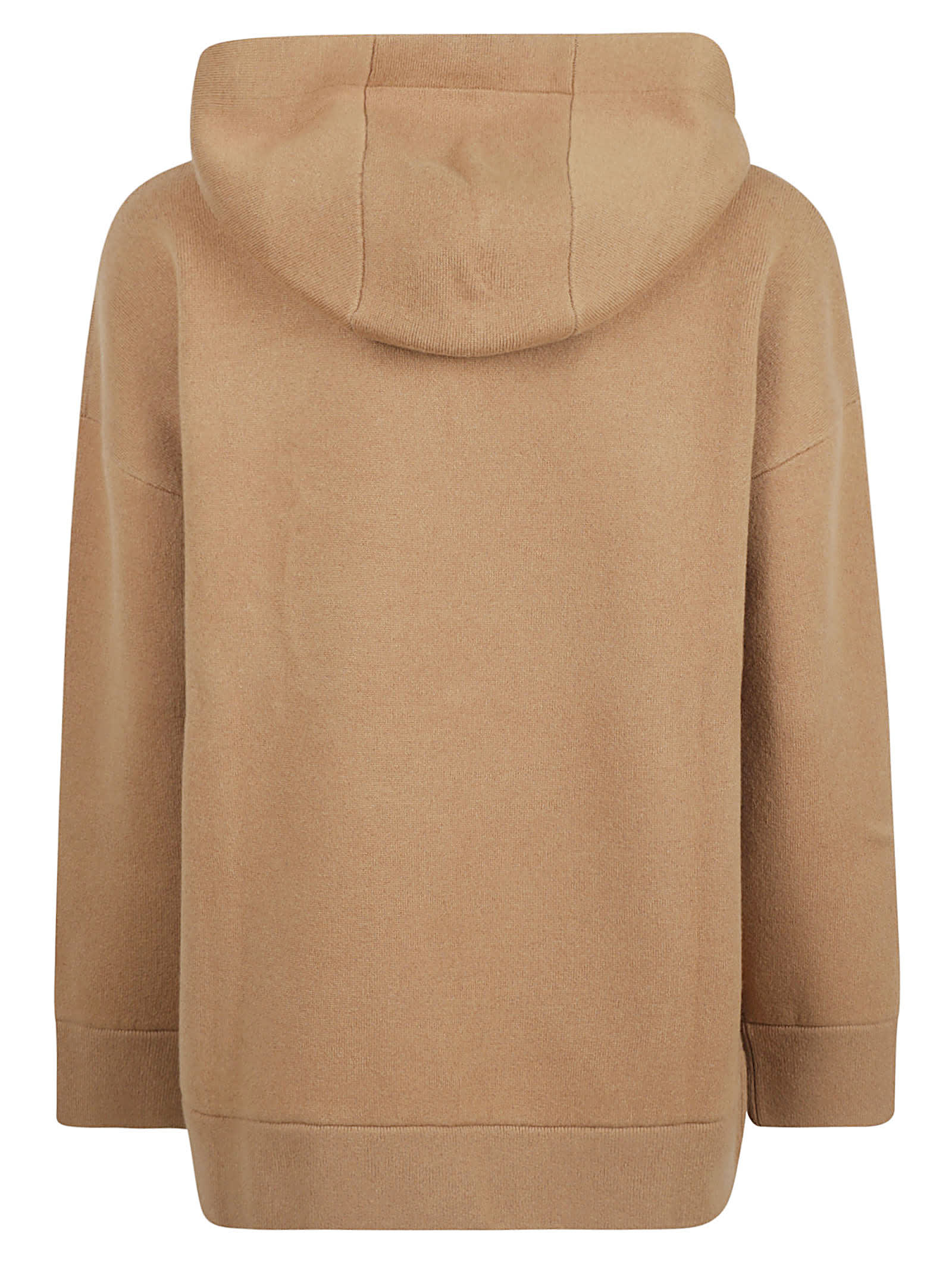 Shop Burberry Cristiana Hooded Sweater In Camel