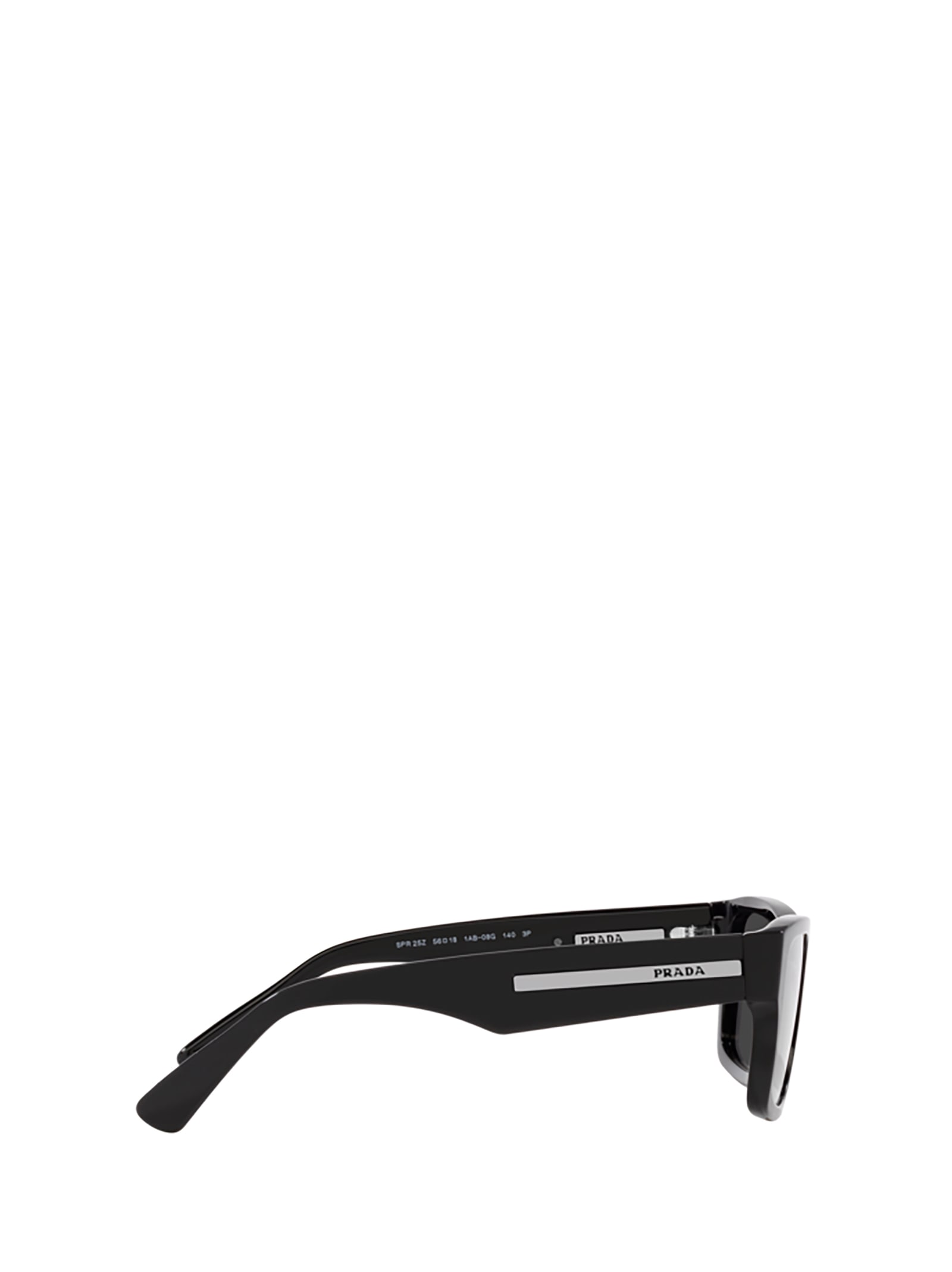 Shop Prada Pr 25zs Black Sunglasses