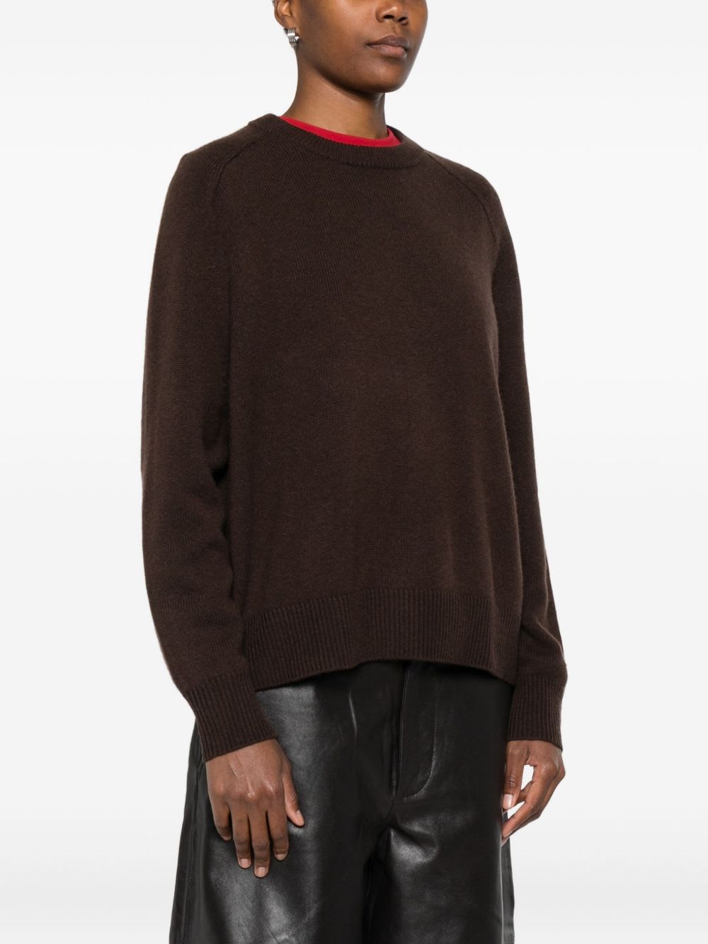 Goat Soft  Cashmere Sweater In Brown