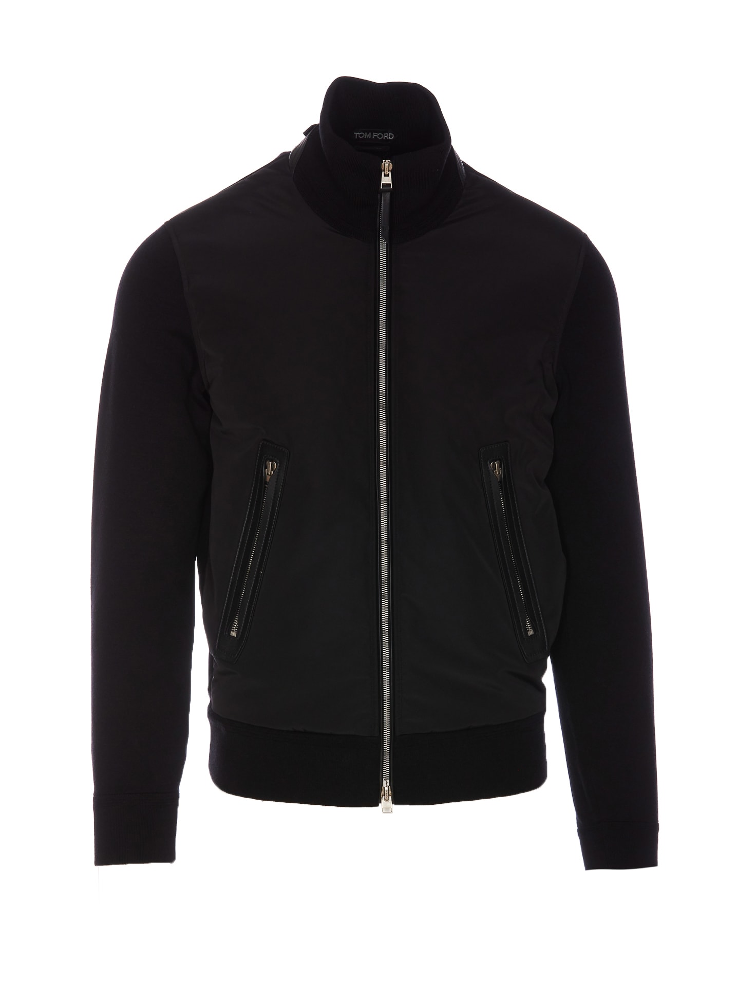 Shop Tom Ford Zipped Sweatshirt In Black