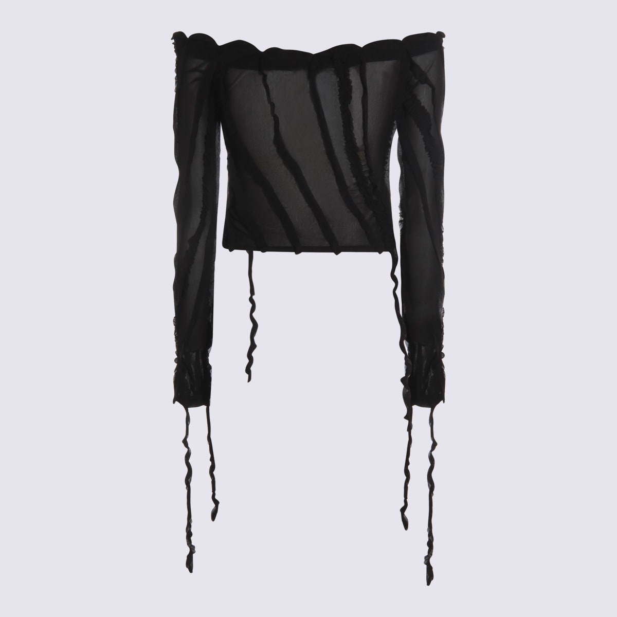 Blumarine Top Blacks And Greys In Black
