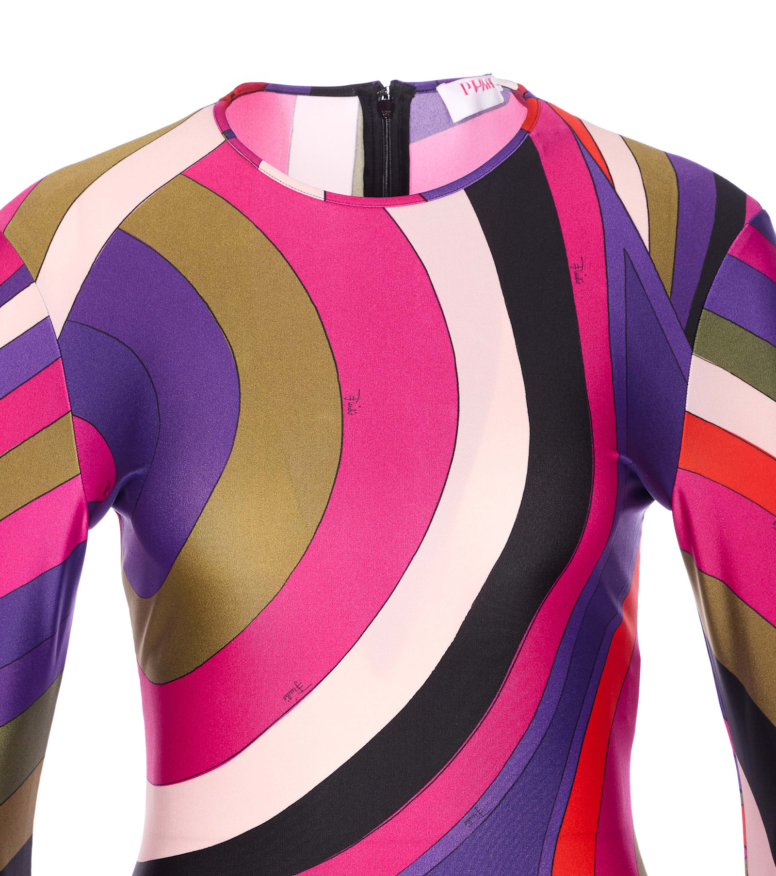 Pucci Iride Print Midi Dress In Multi