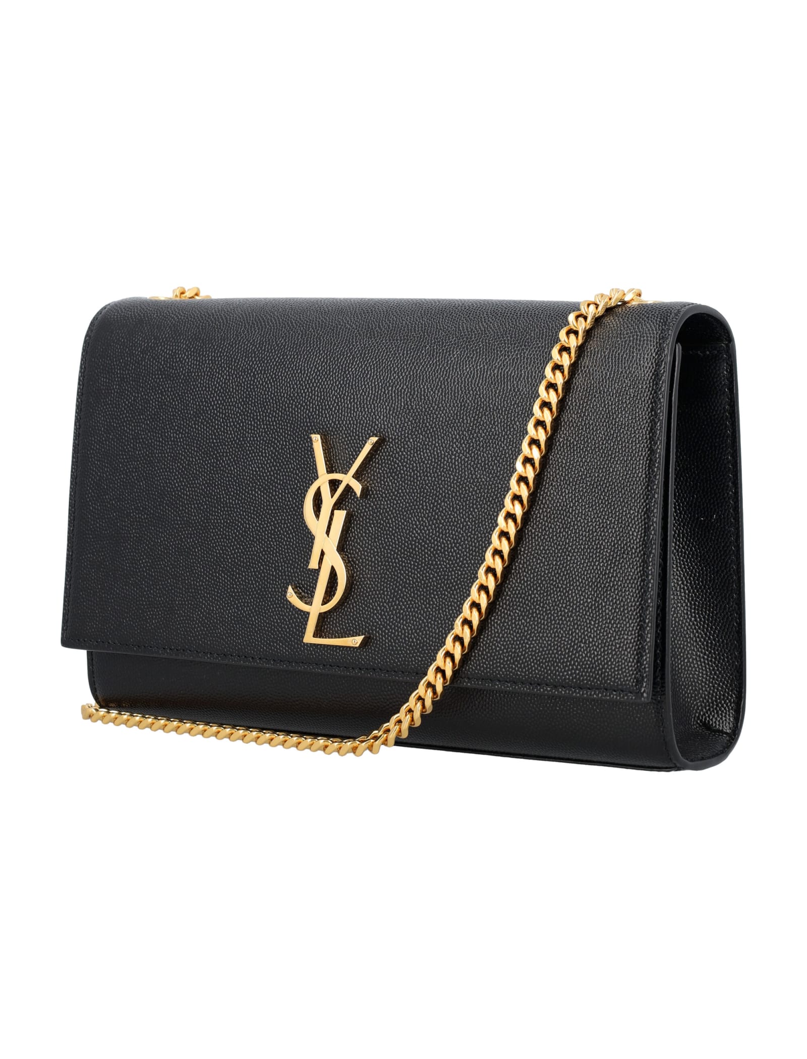 Saint Laurent Kate Shoulder Bag In Black