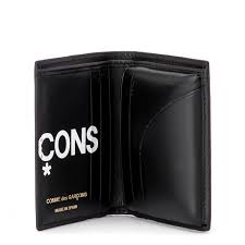 Comme Des Garçons Huge Logo Wallet In Black
