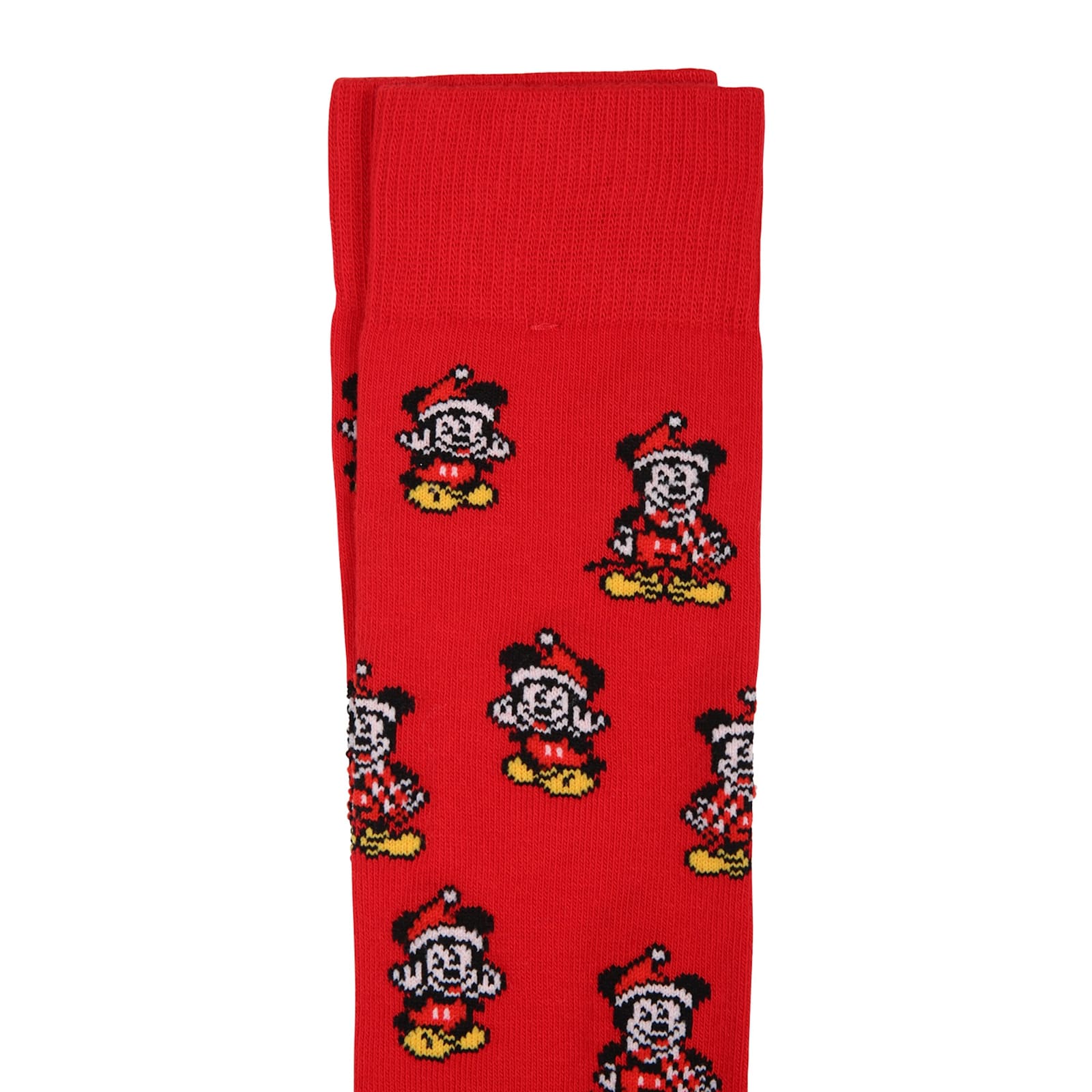 MC2 SAINT BARTH RED SOCKS FOR KIDS WITH MICKEY MOUSE
