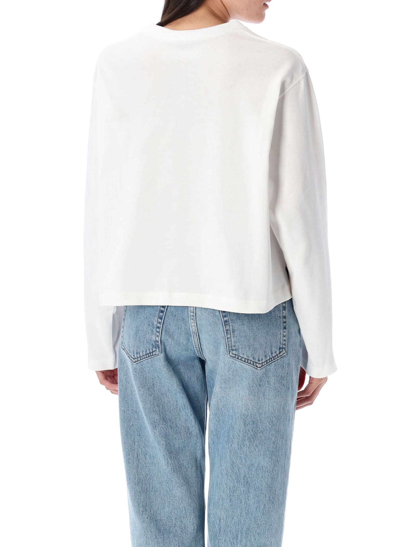 Polo Ralph Lauren Cotton Long Sleeves T-shirt In White
