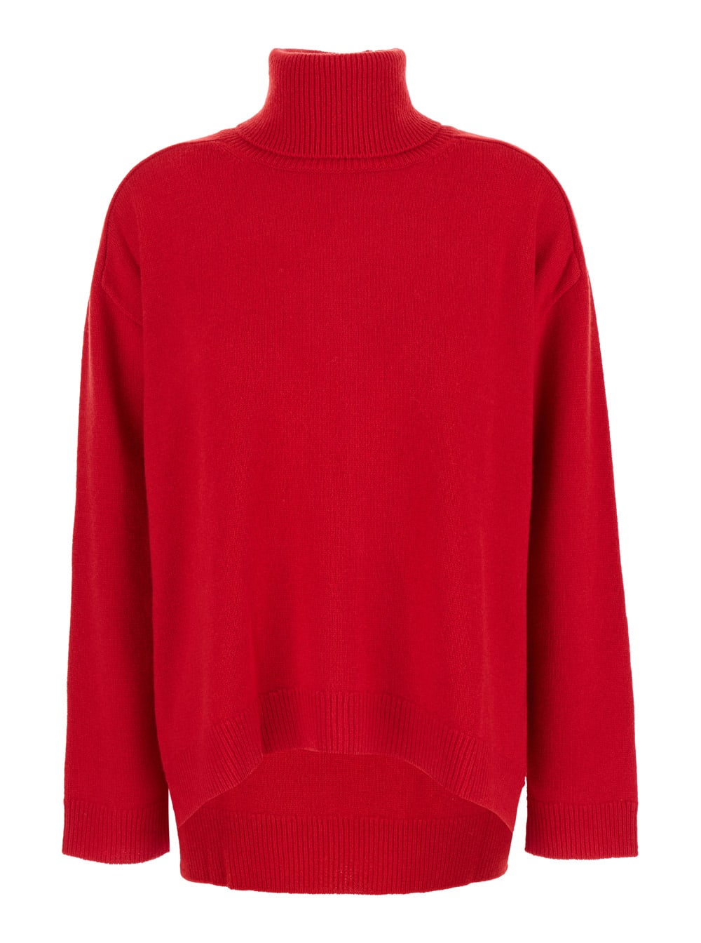 Parosh Red Crewneck Sweater In Knit Woman