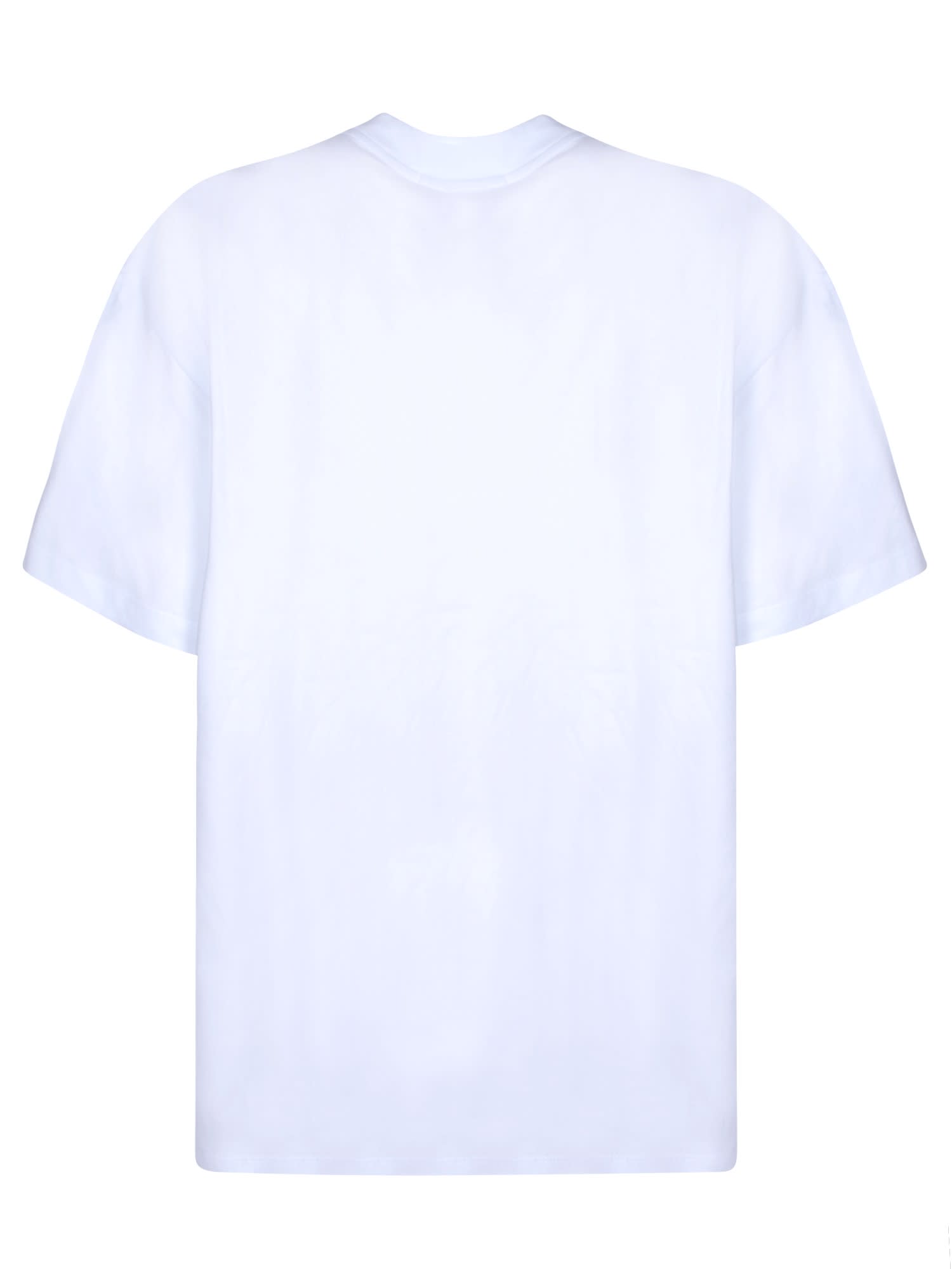 Shop Msgm Sunset Patch White T-shirt