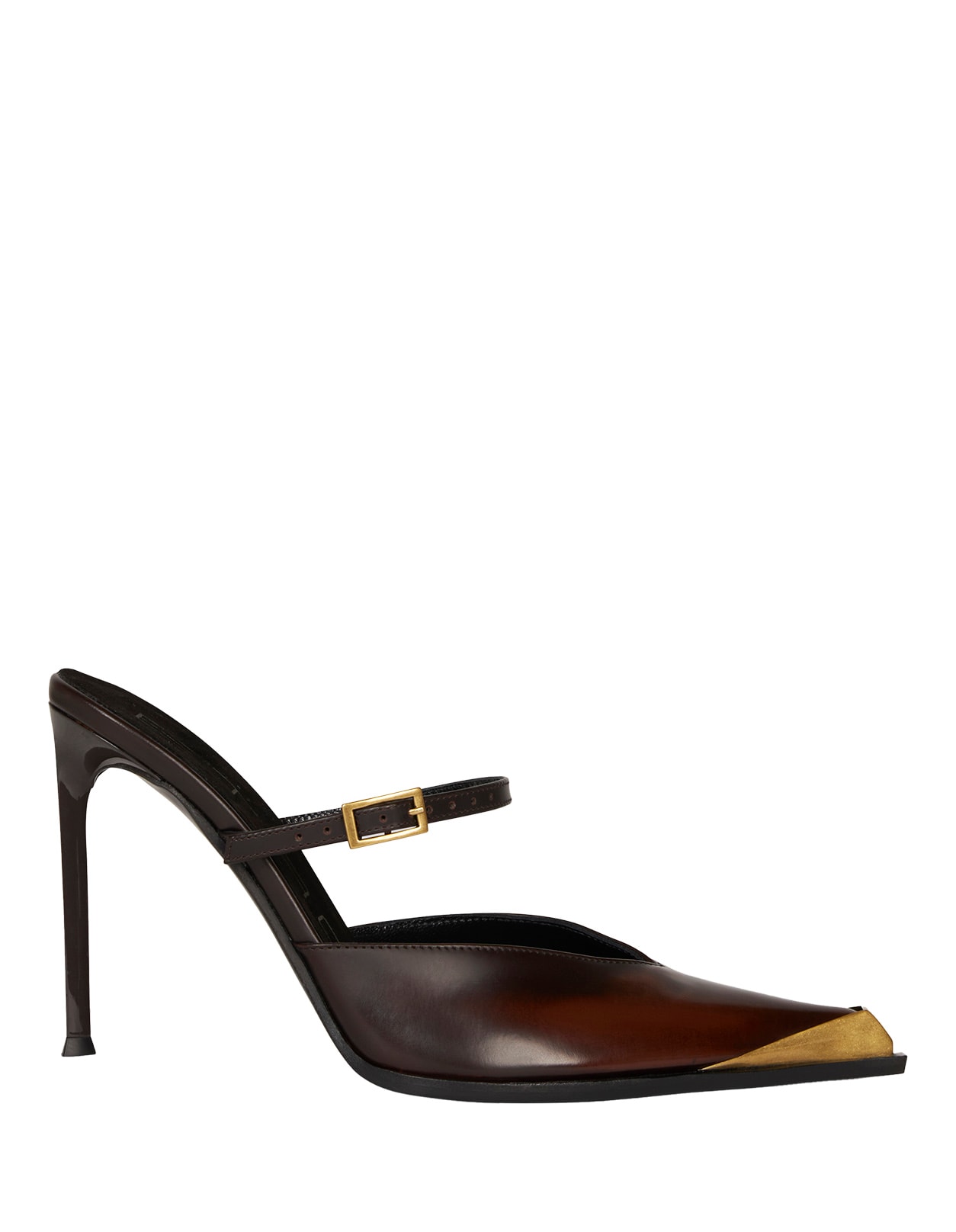 Shop Etro Brown Leather Pumps