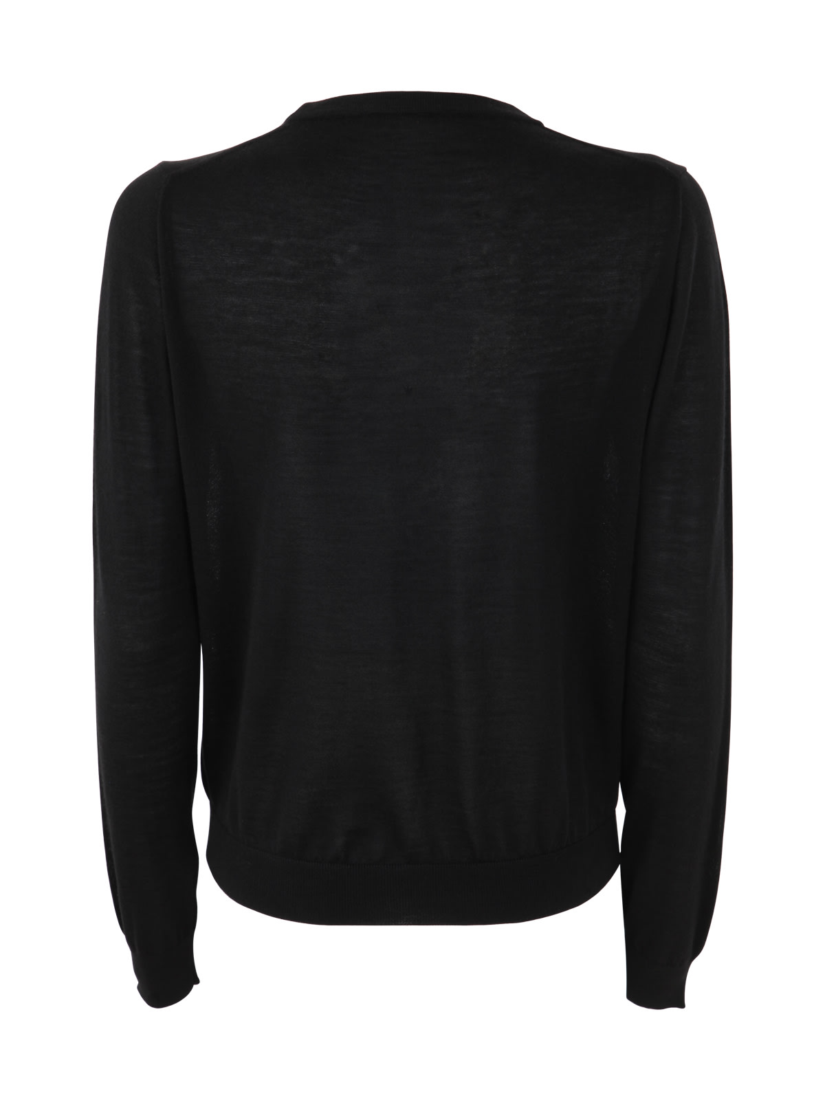 Shop Nuur Round Neck Pullover In Black